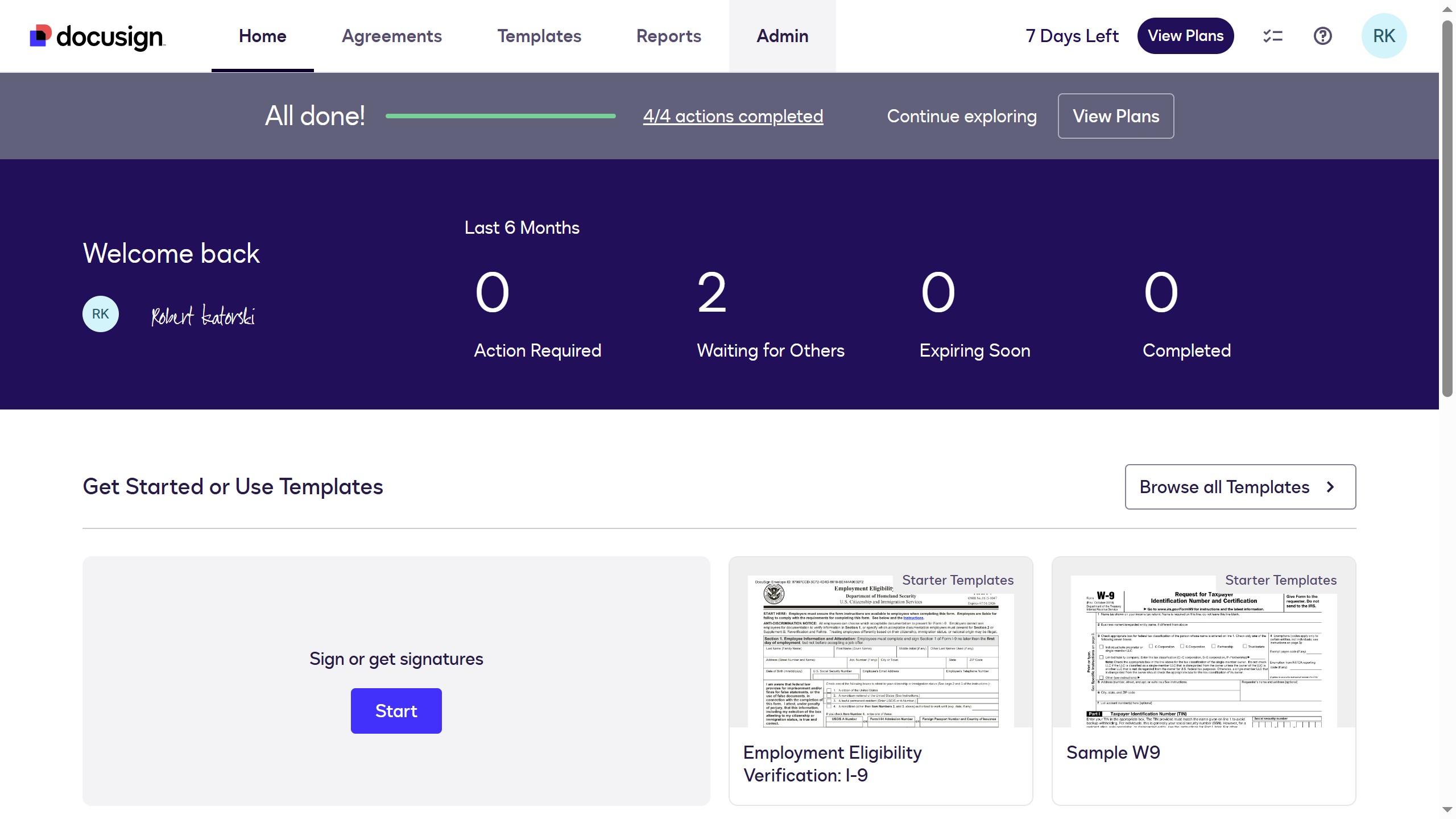 How to trigger an event when a recipient signs or completes an envelope in DocuSign