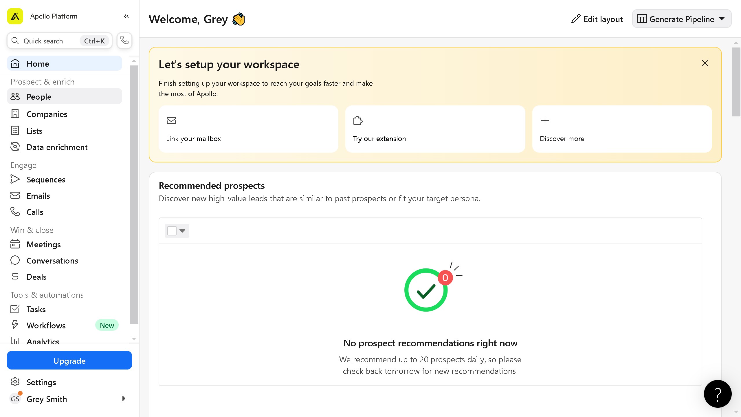 How to edit contact profile data on Apollo