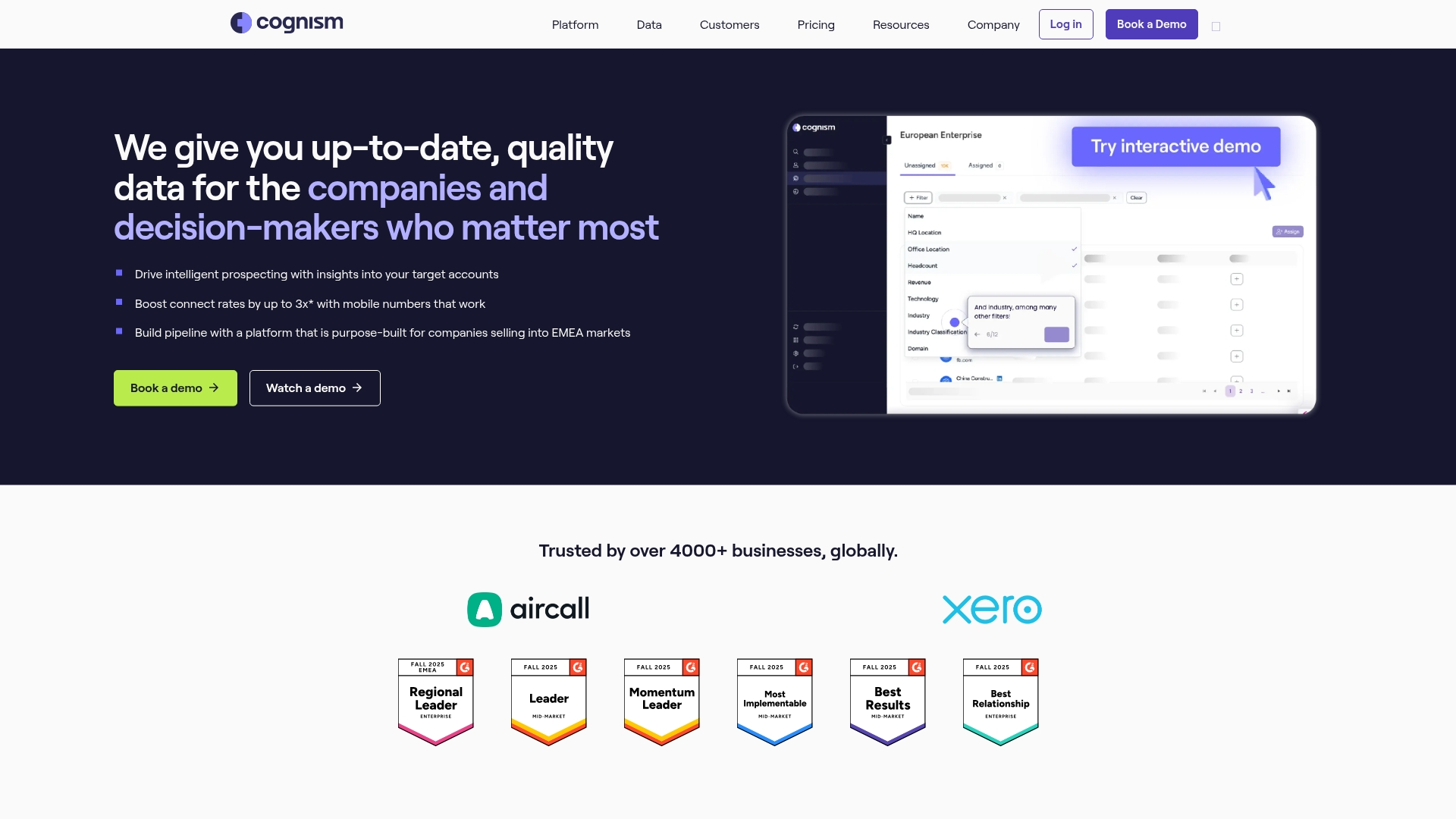 3. Cognism 3. Cognism