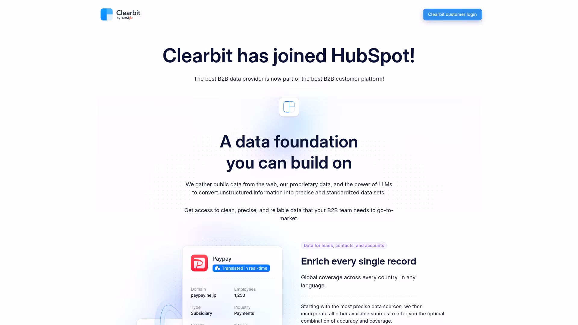 9. Clearbit