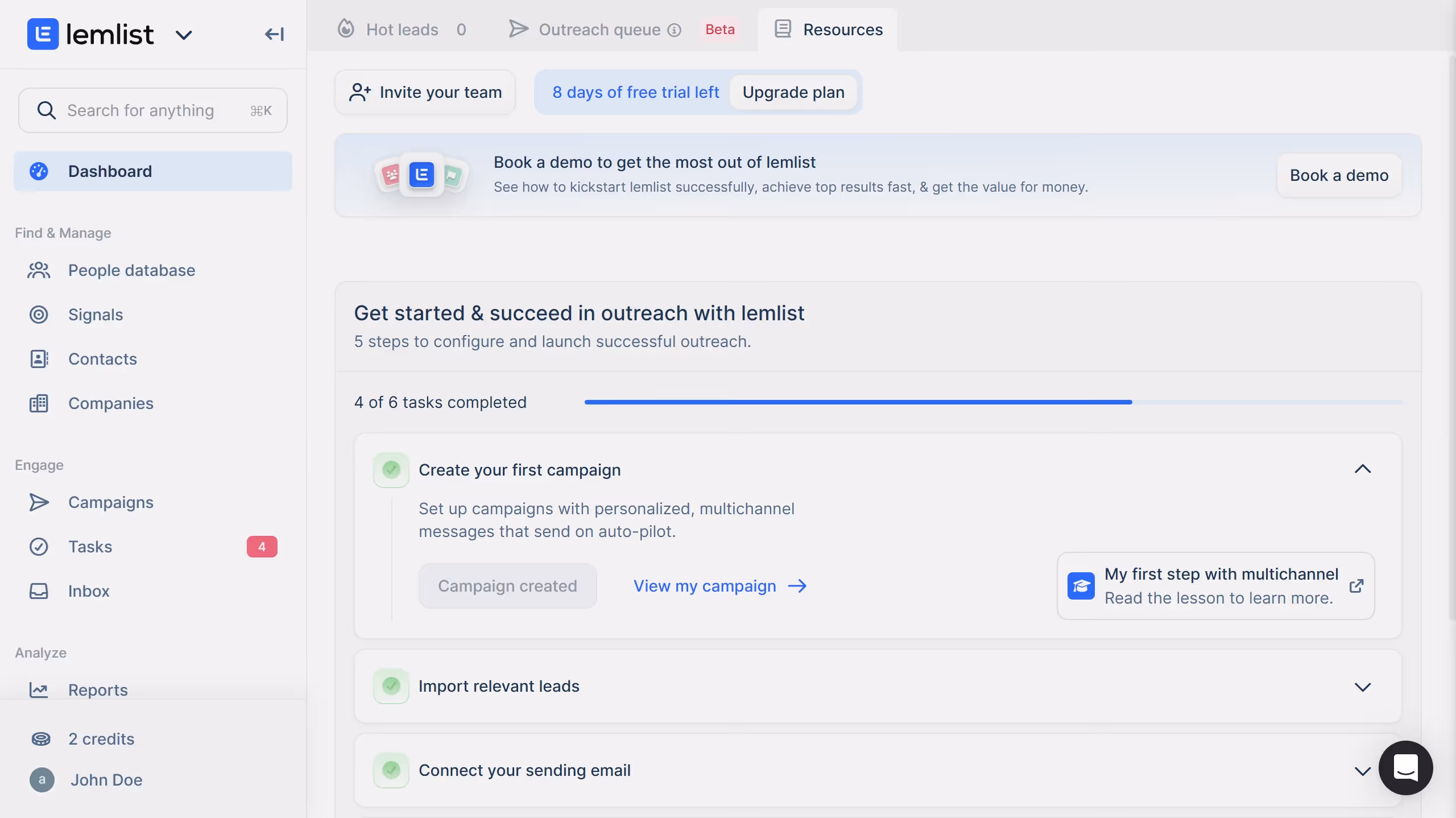 How to filter reports by channel of lead activities over time in Lemlist