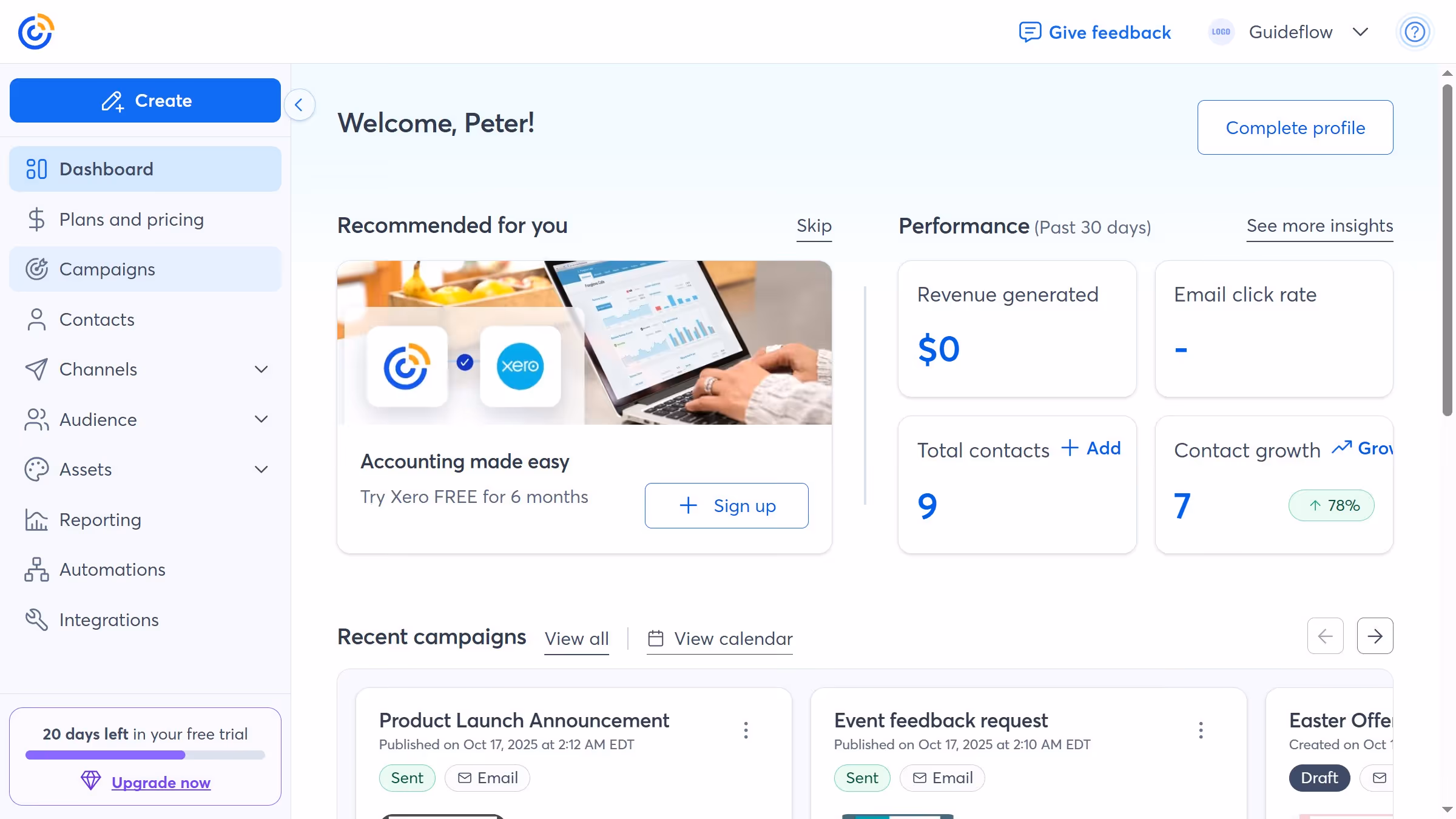 How to print a campaign in Constant Contact