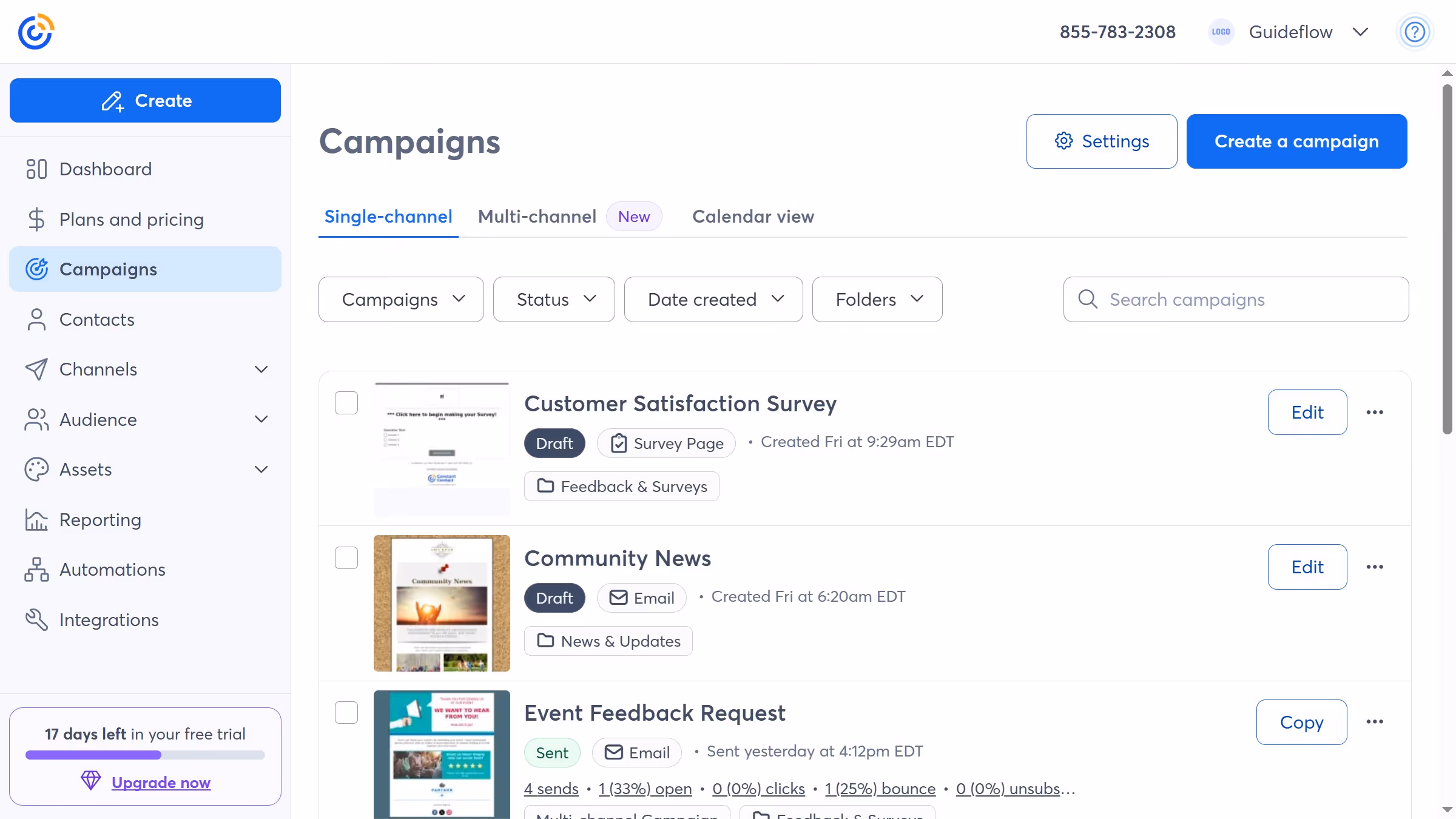 How to add a sub-folder within an existing campaign folder in Constant Contact