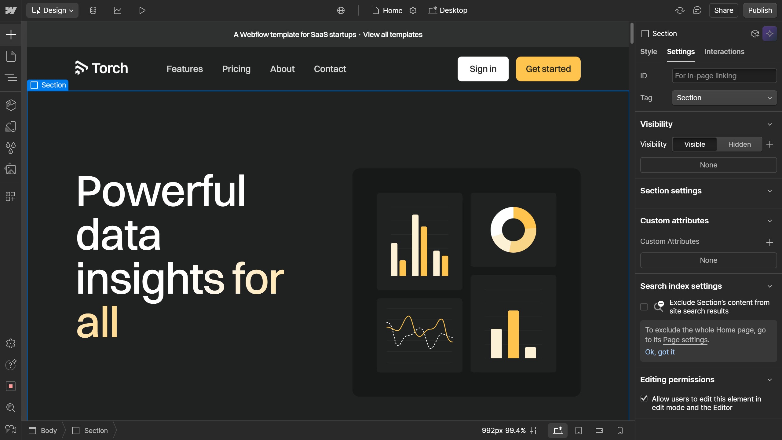 How add an image in Webflow