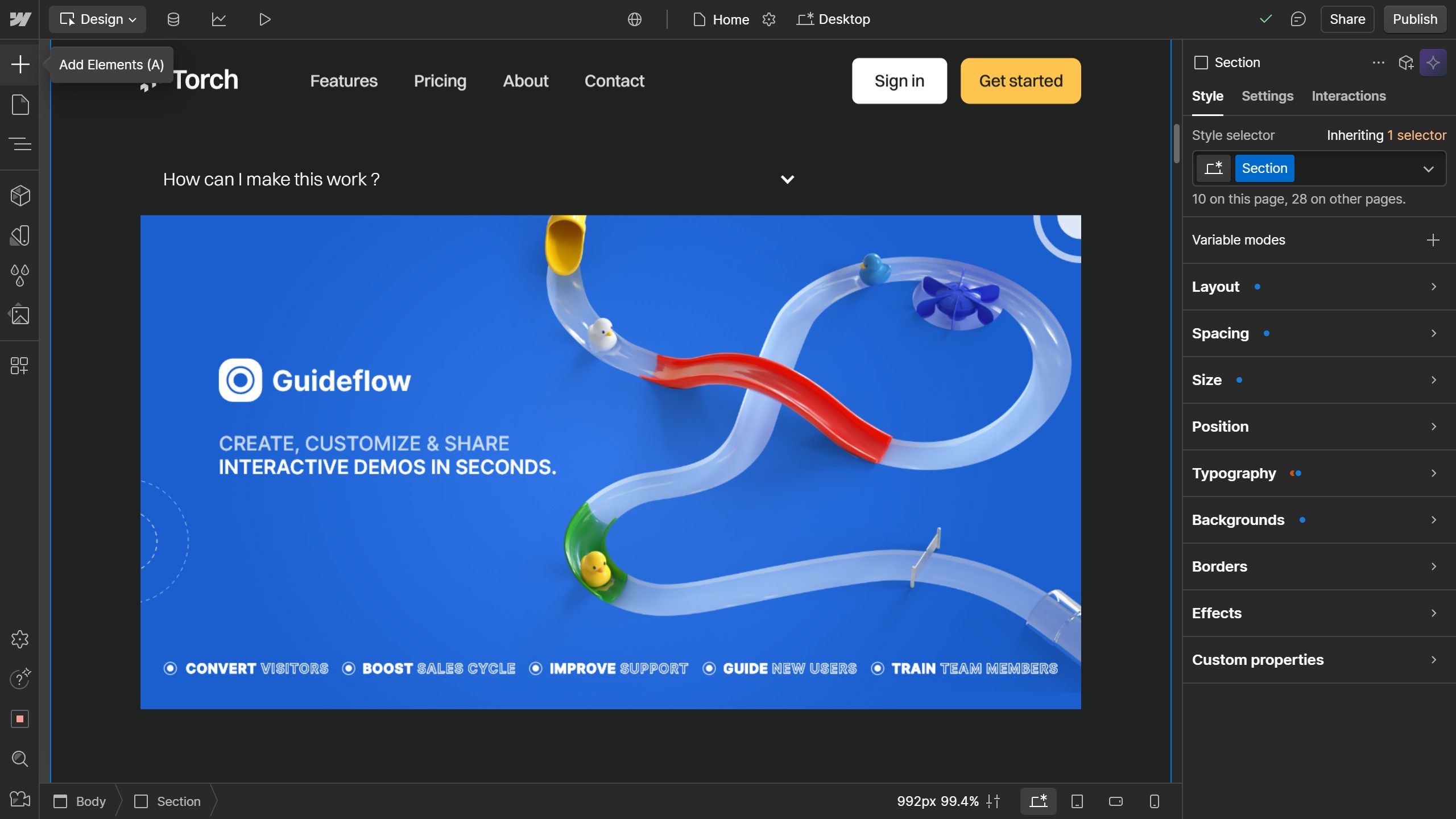 How to create a button in Webflow