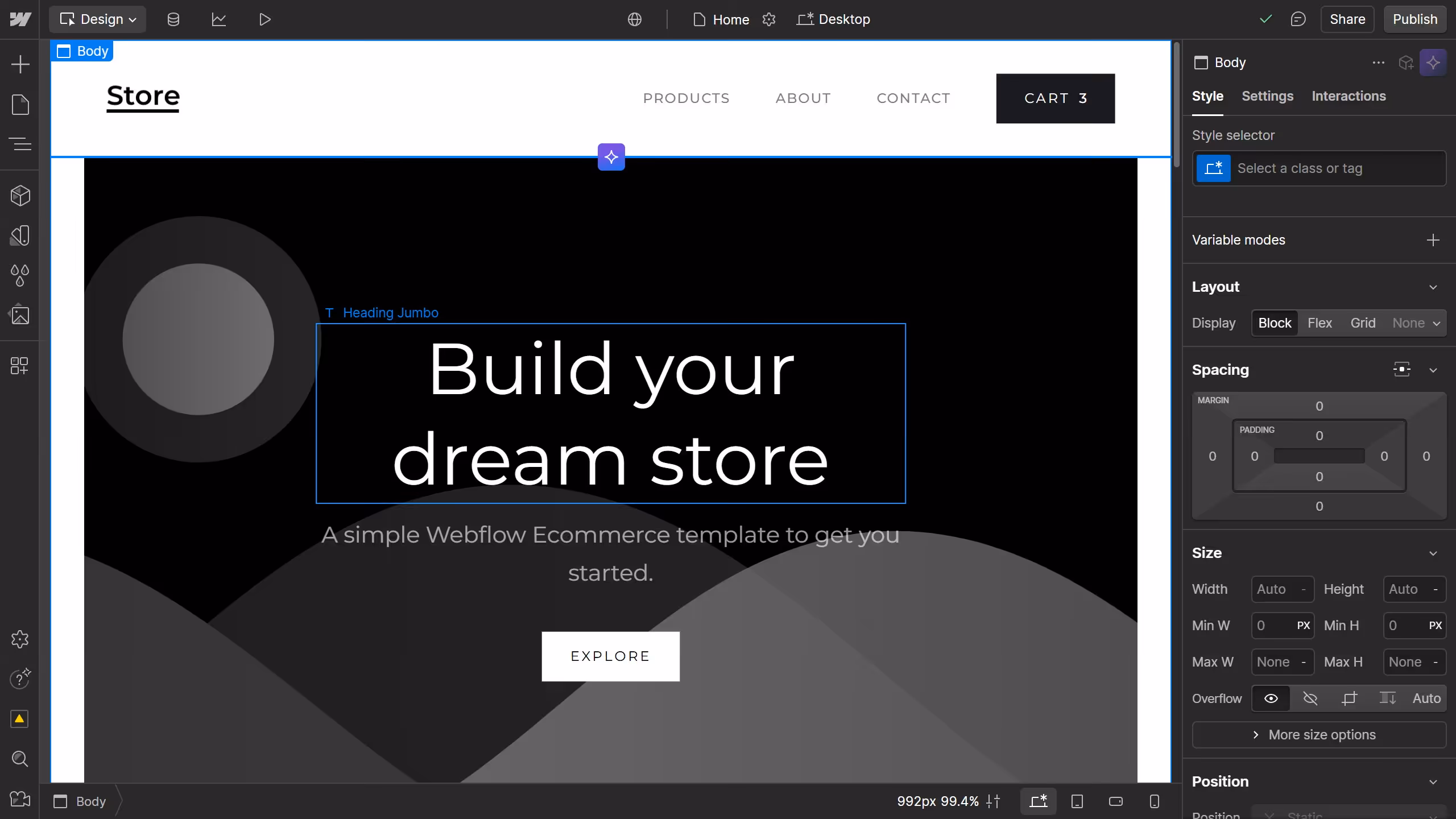 How to create a combo class in Webflow