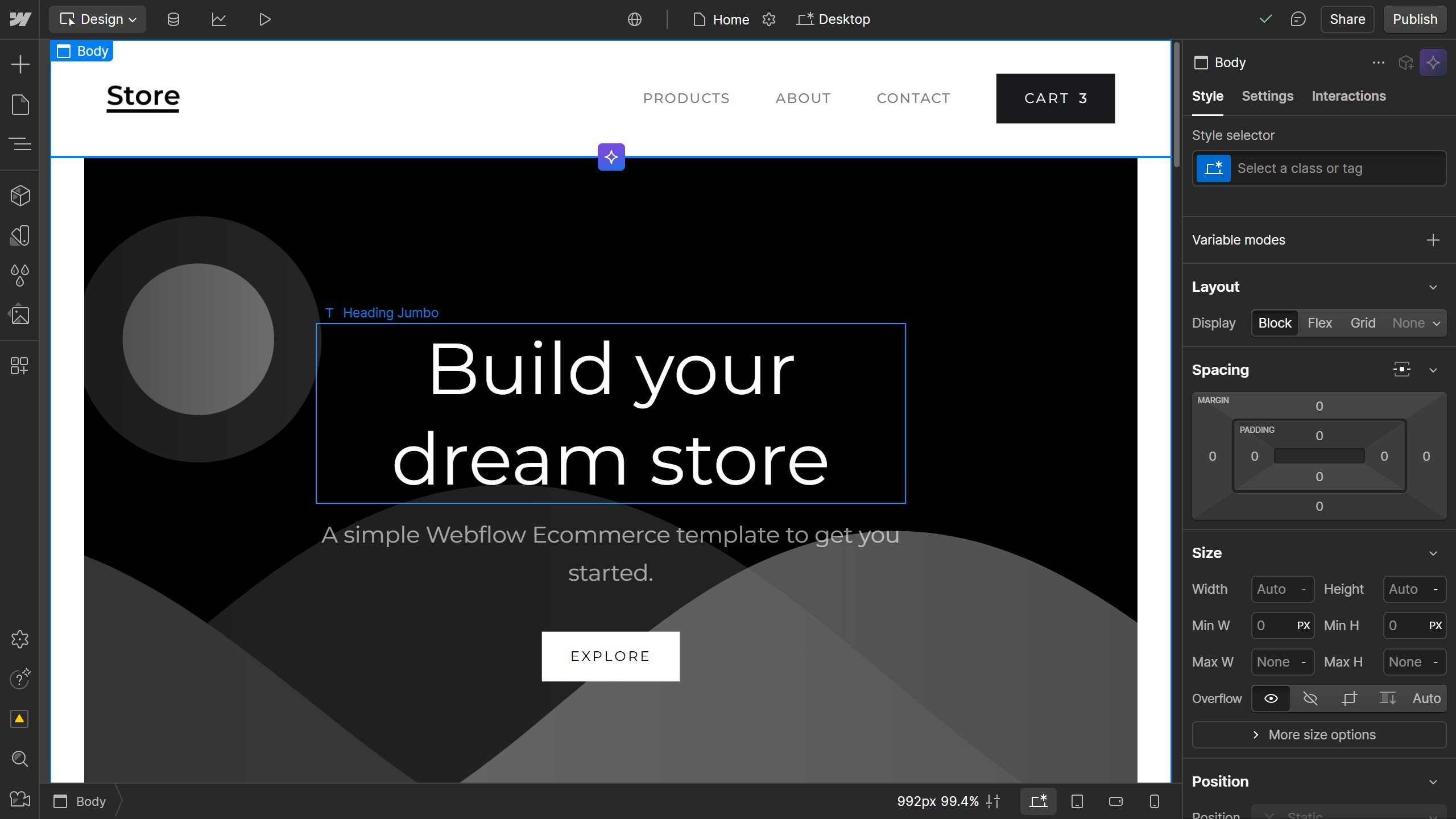 How to create a combo class in Webflow