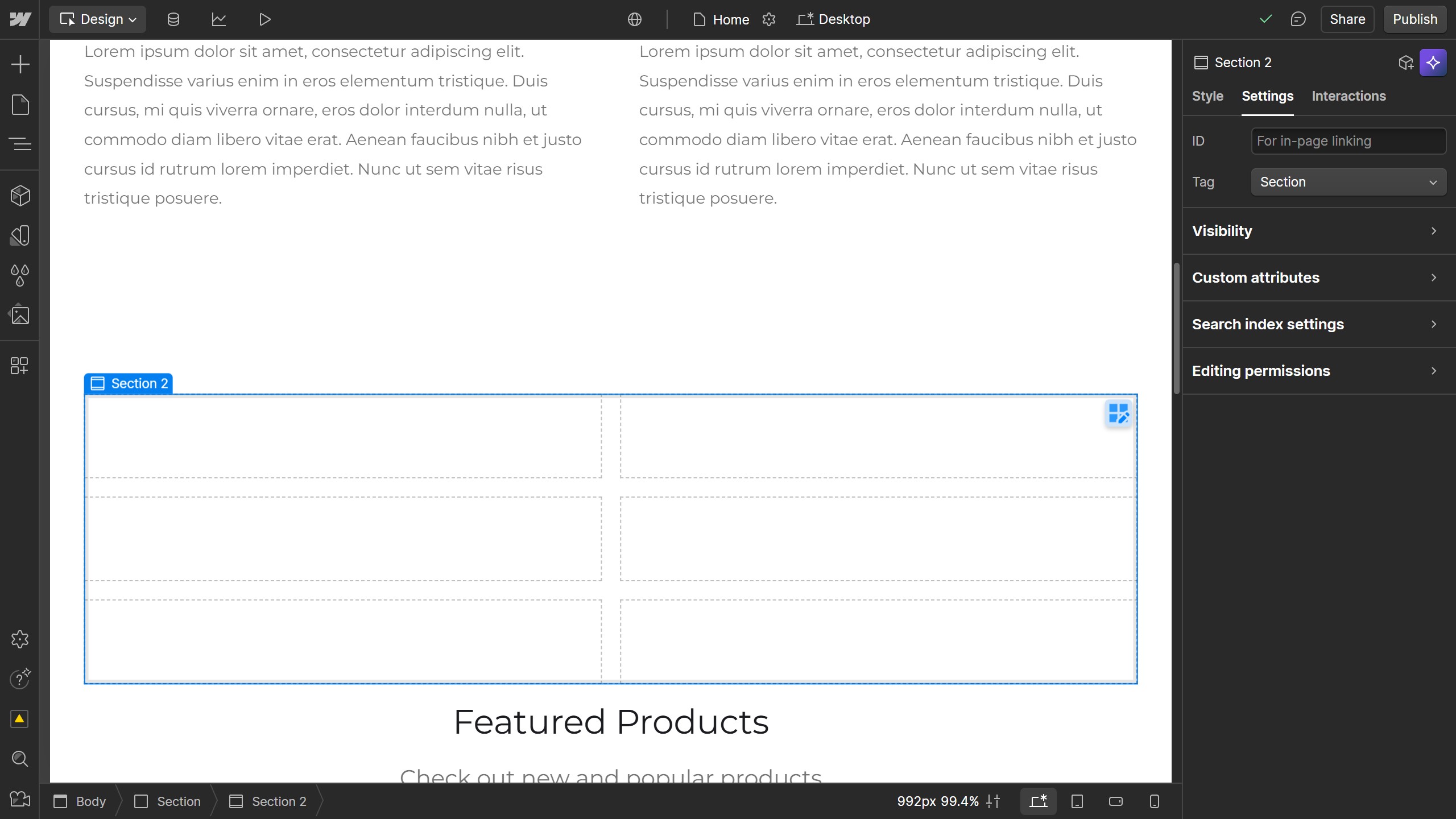 How to delete grid rows in Webflow