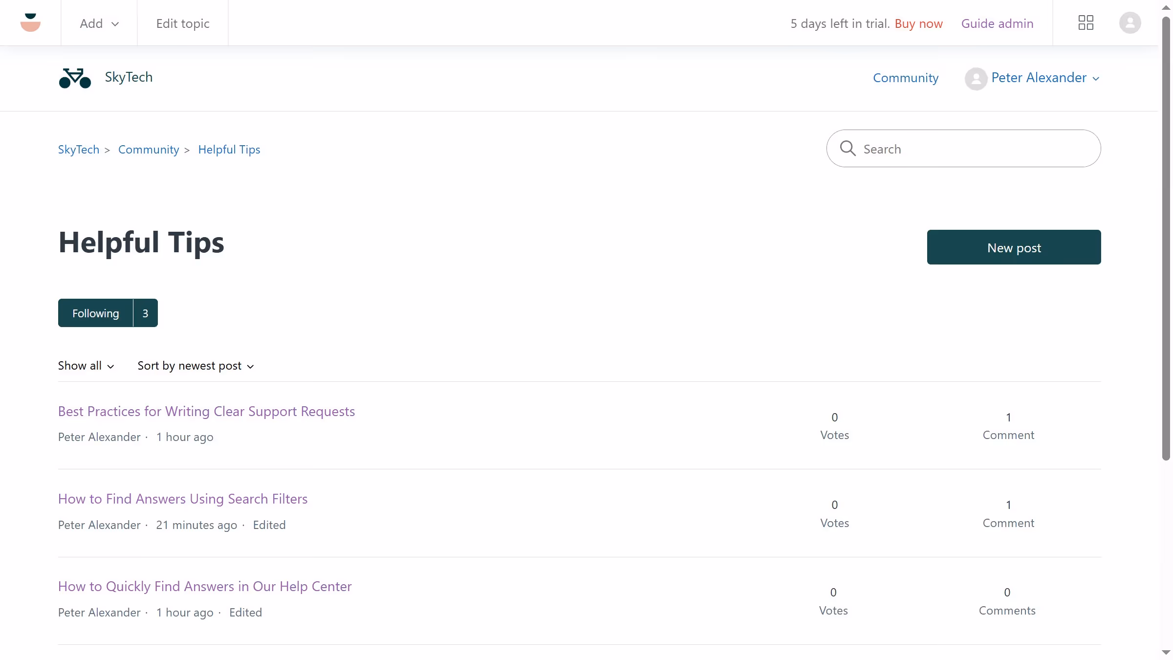 How to add content tags to a community post in your Help Center in Zendesk