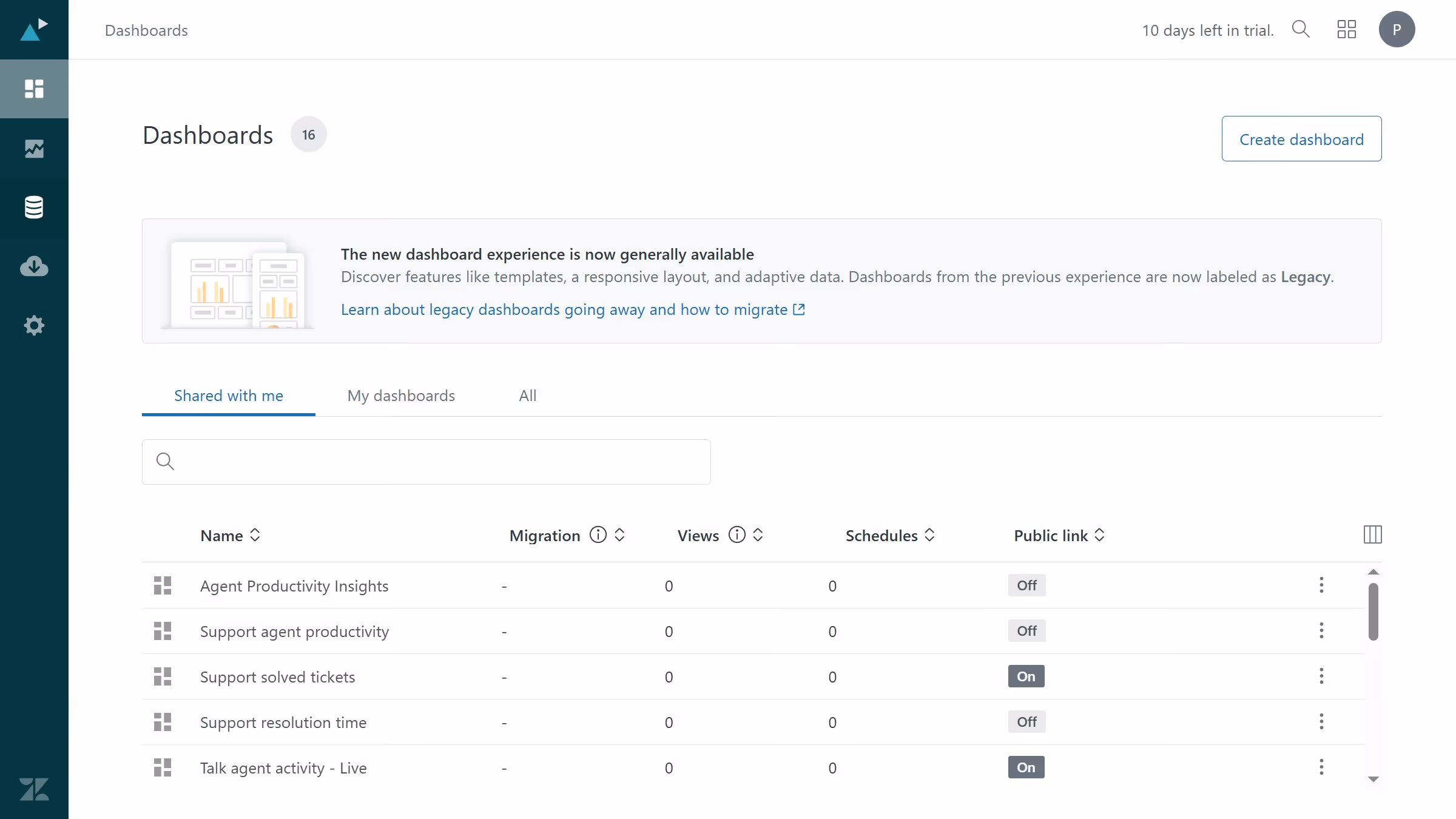 How to create a copy of a default dataset in Zendesk Explore