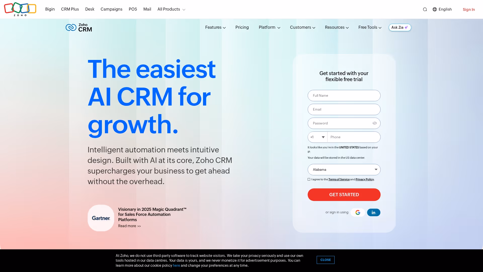 7. Zoho CRM 7. Zoho CRM
