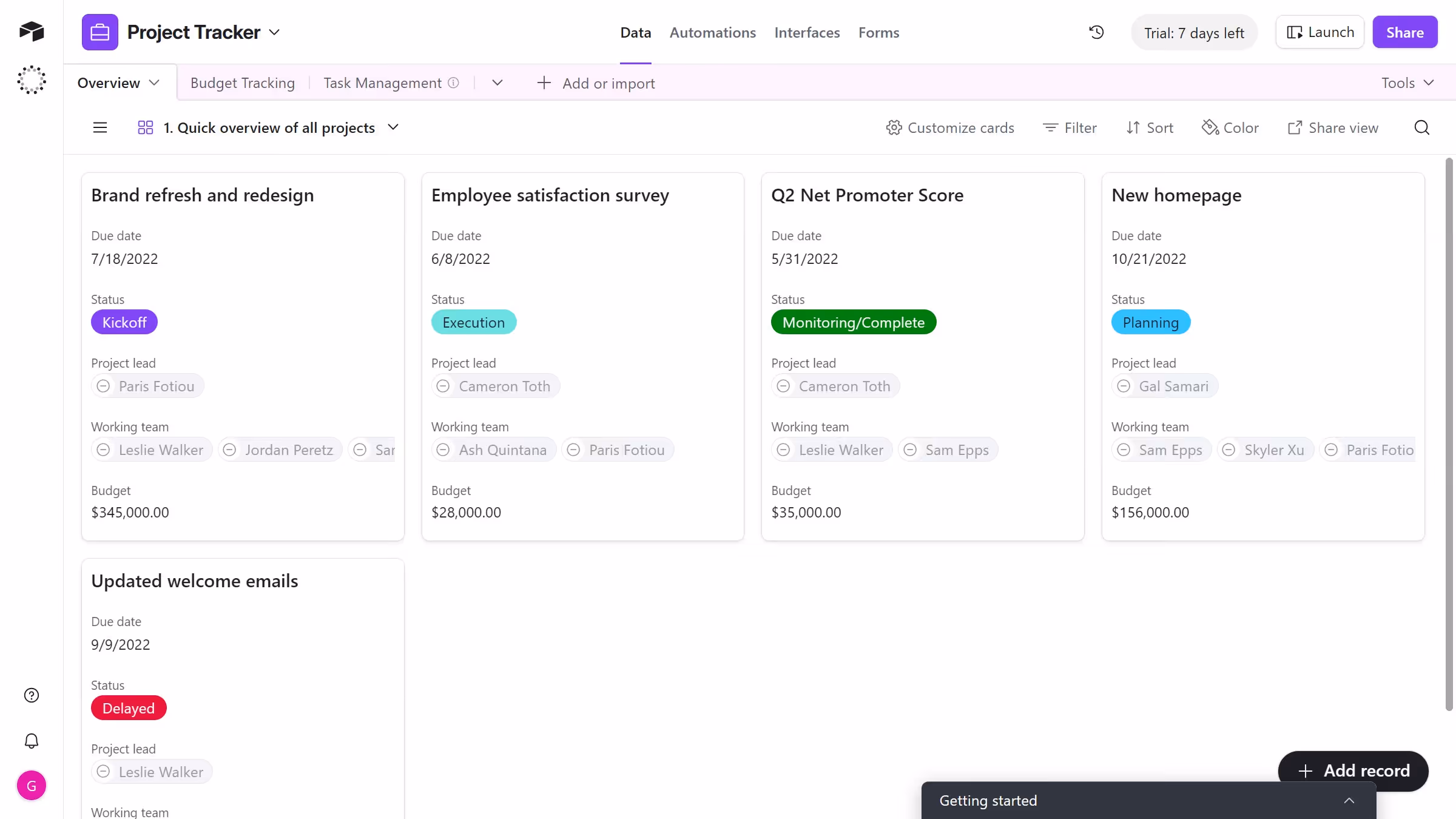 How to reorder views in Airtable
