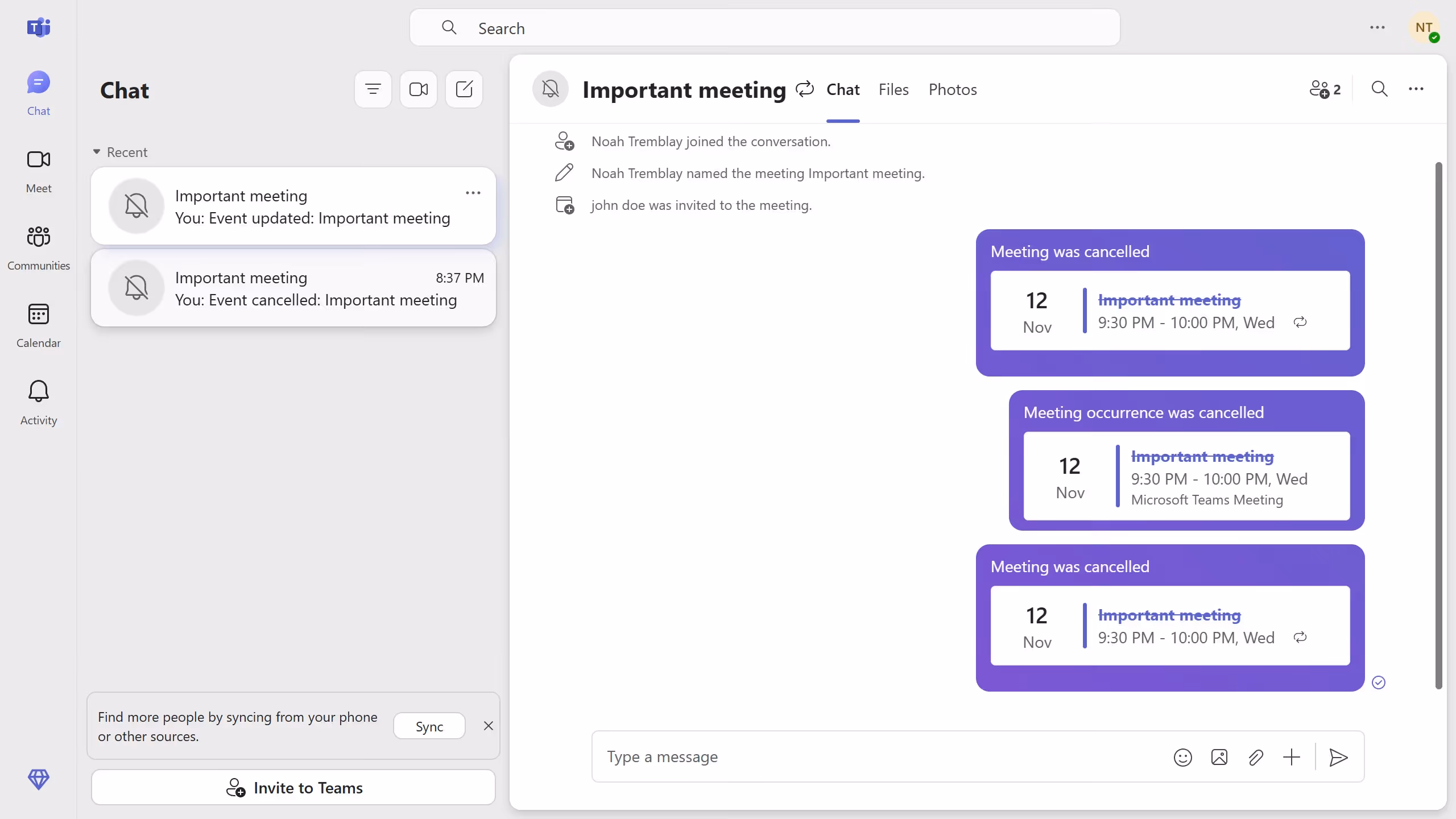 How to edit name of a scheduled meeting in Microsoft Teams