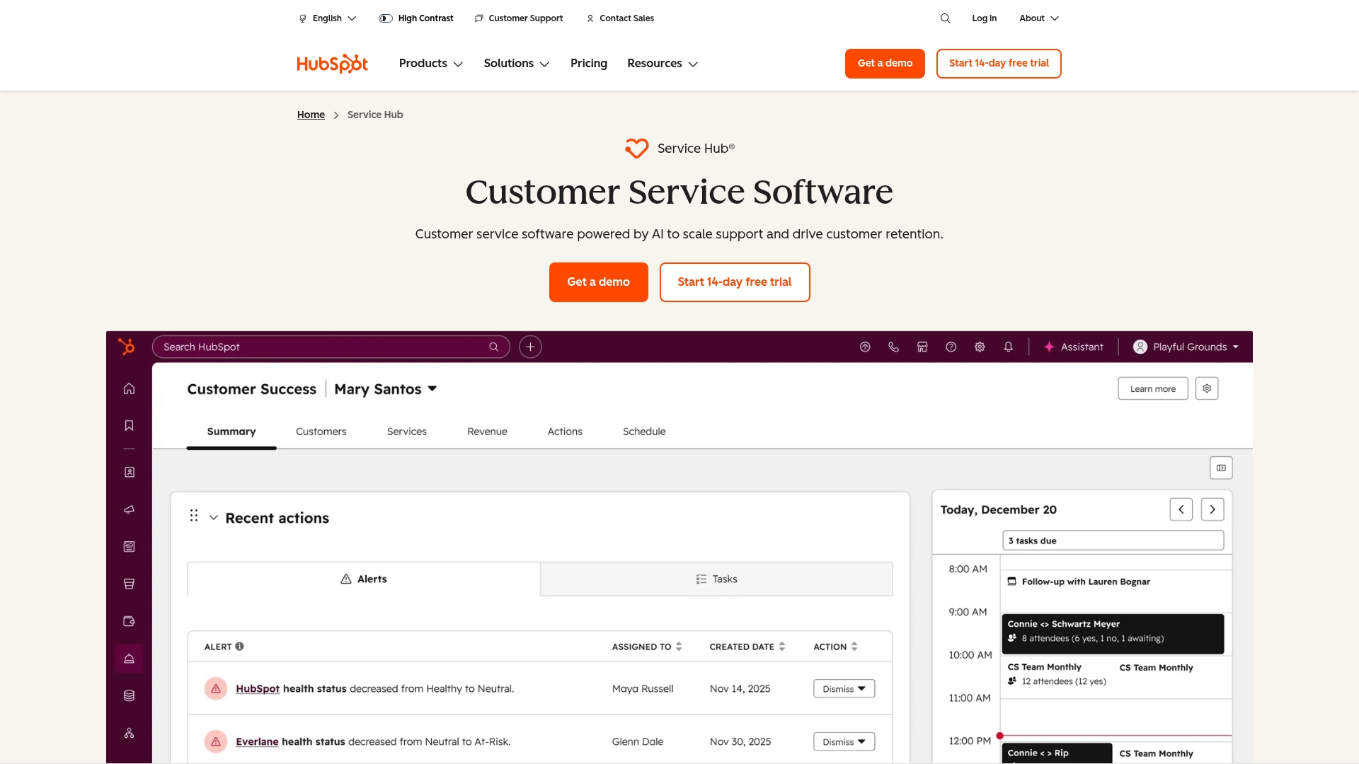 14. HubSpot Service Hub