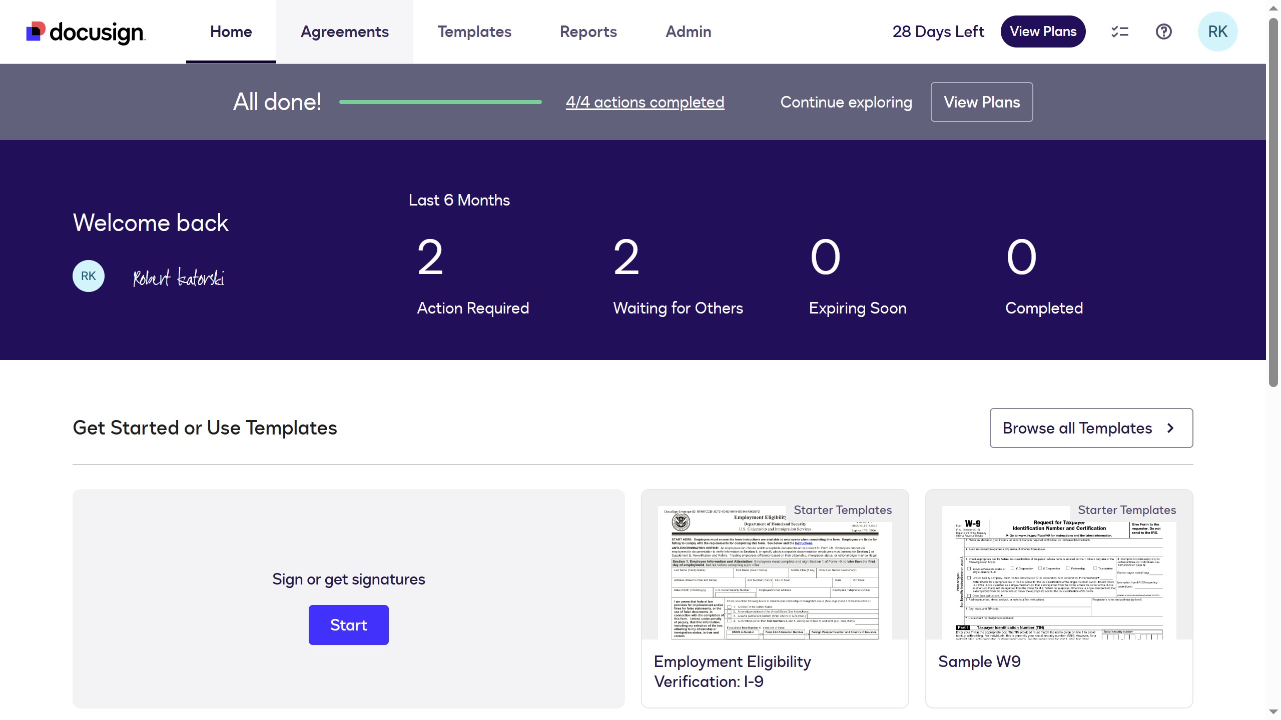 How to restore a deleted document in DocuSign