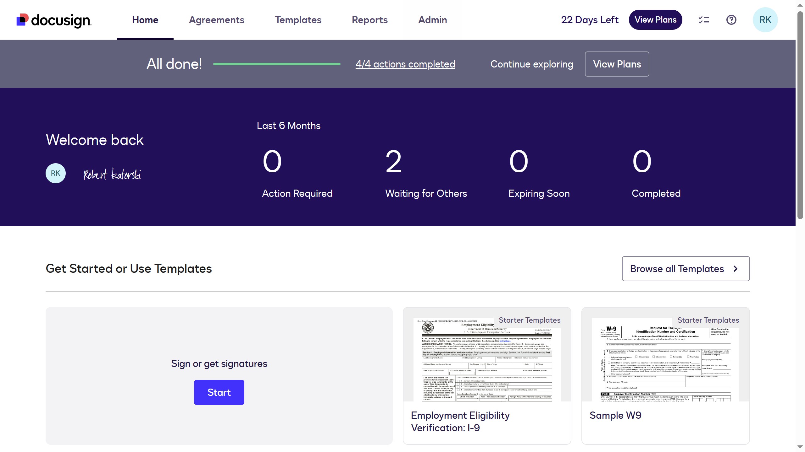 How to set password strength to medium in DocuSign