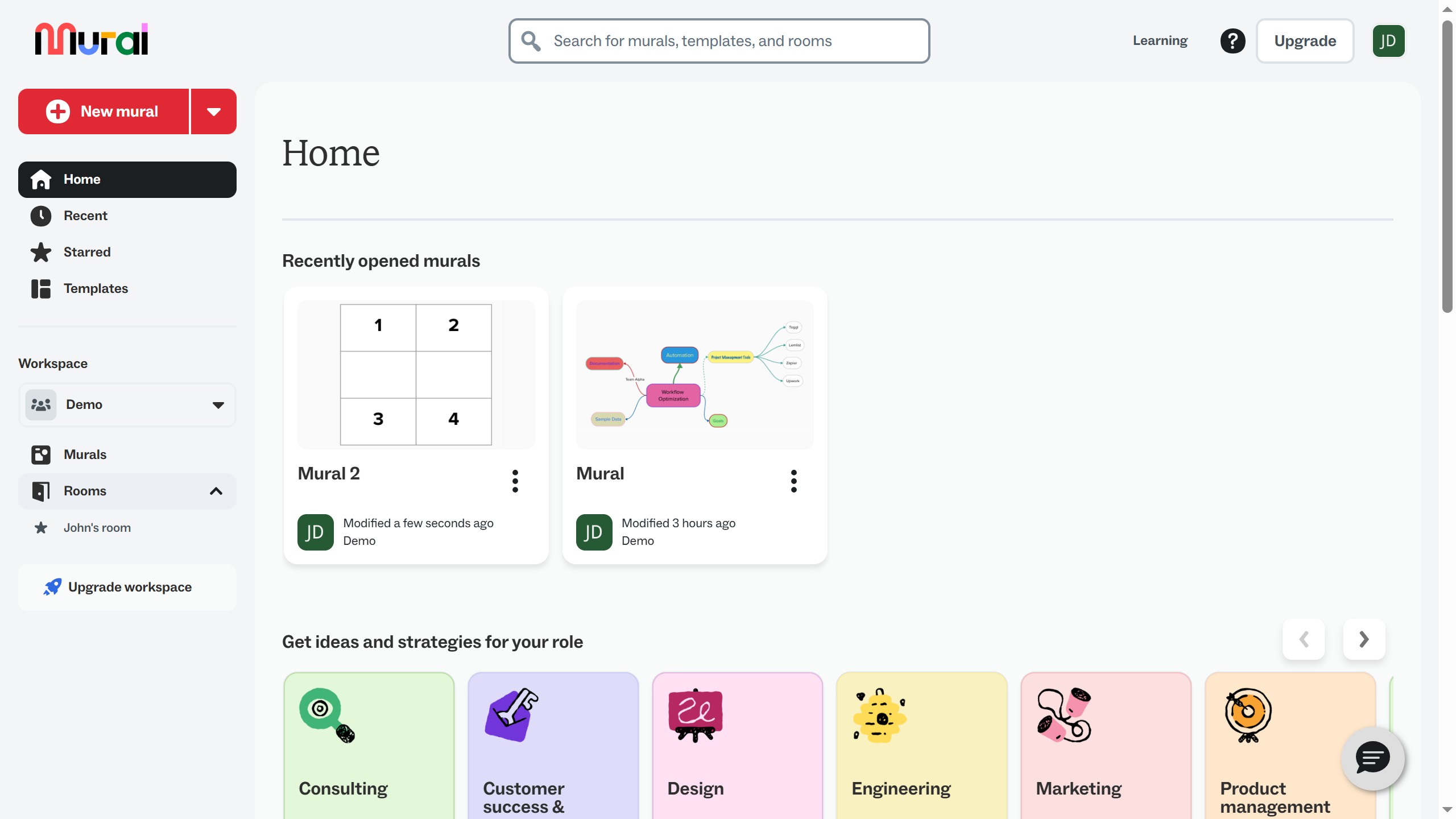 How to insert column left in table in Mural