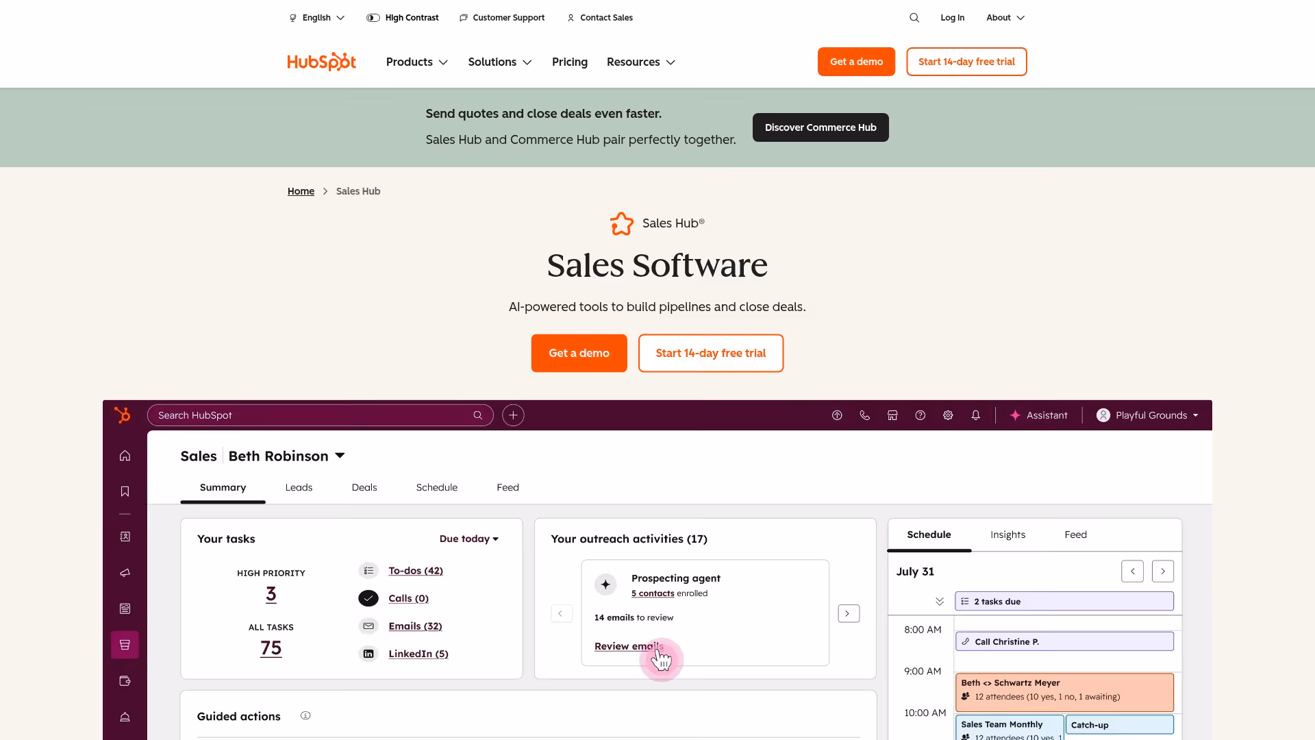 2. HubSpot Sales Hub 2. HubSpot Sales Hub