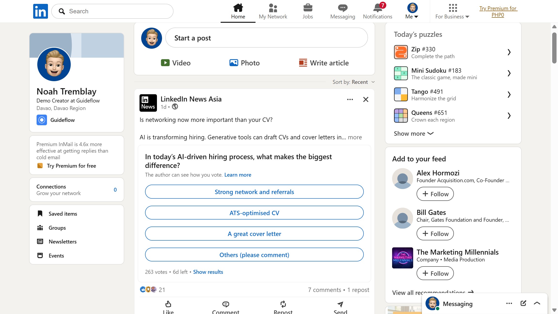 How to set invitations to connect email frequency to weekly on LinkedIn