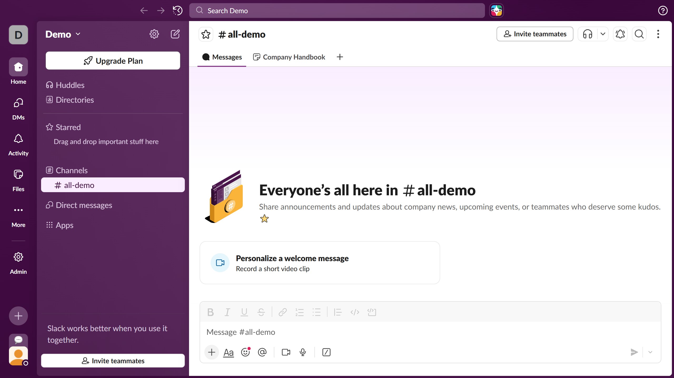 How to mark yourself active with a status in Slack