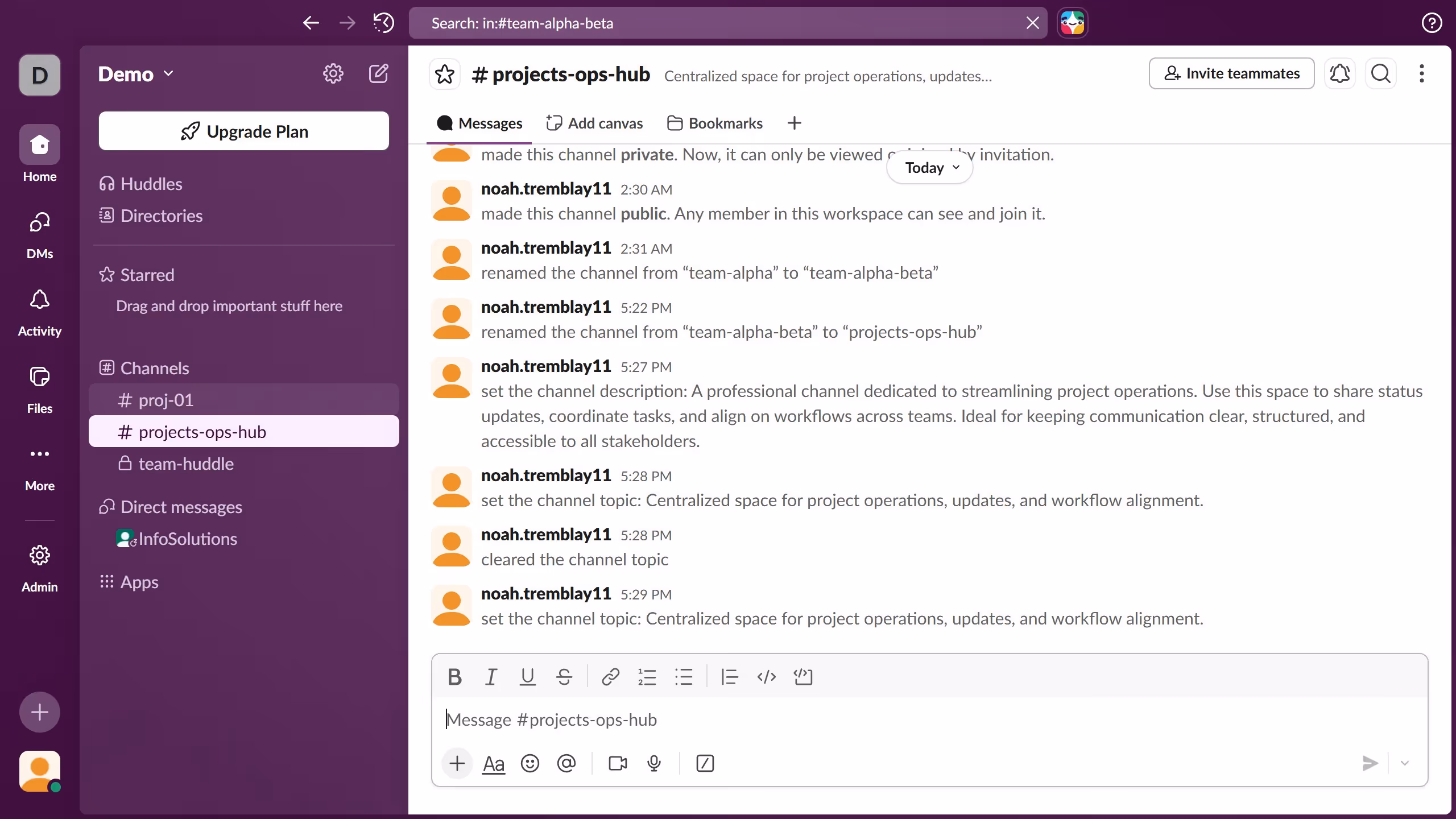 How to rename a tab in a channel in Slack