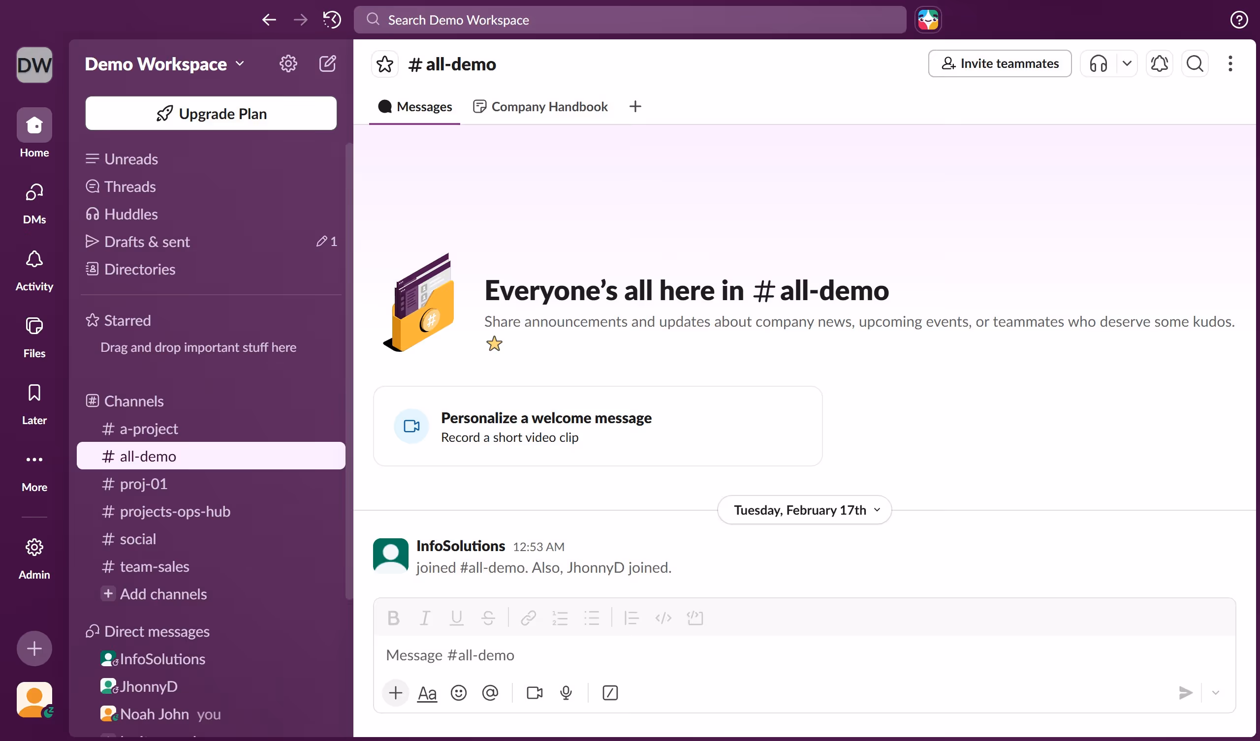 How to choose font as an admin in Slack