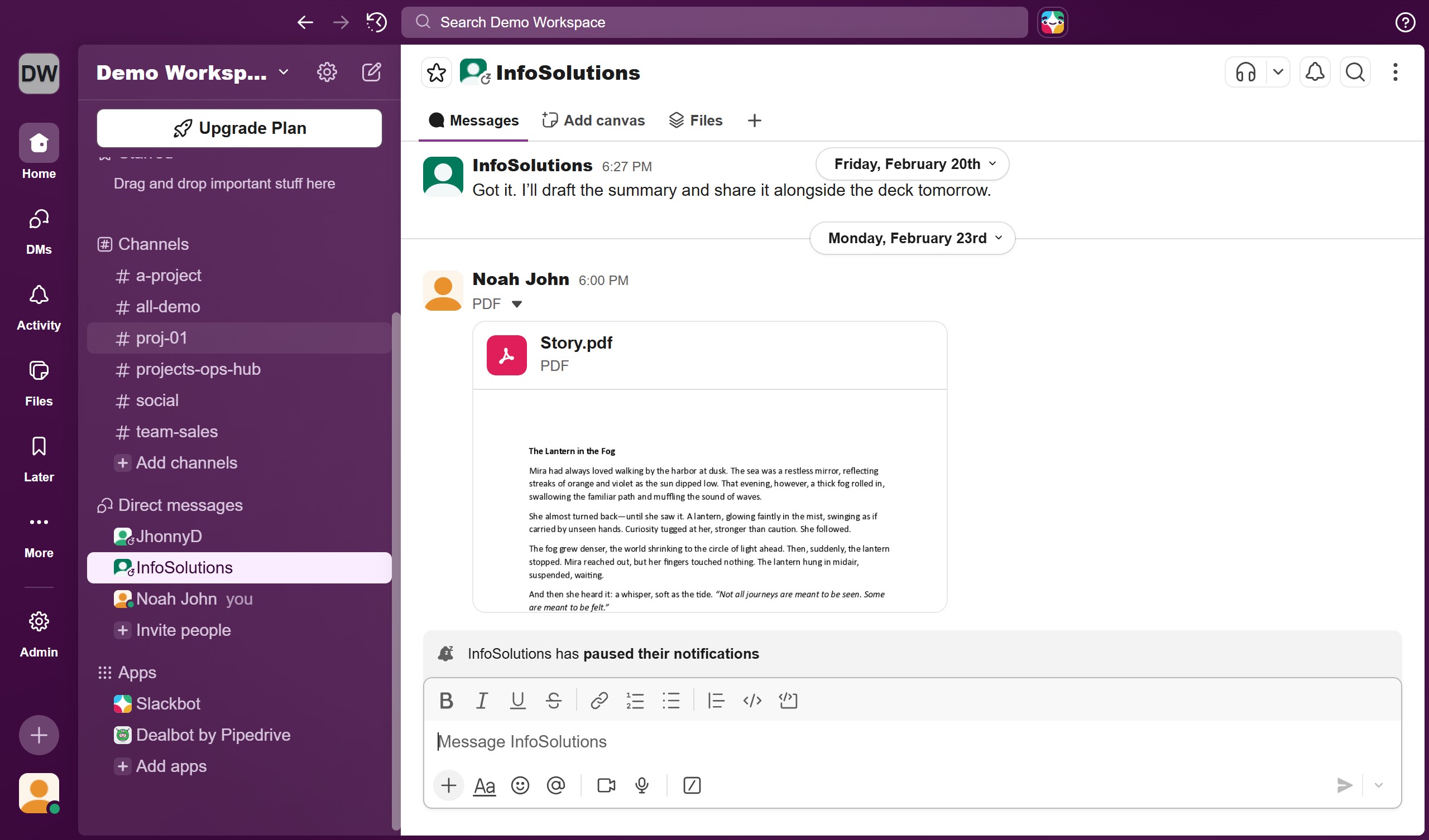 How to reply in a thread and add it to the main conversation in Slack