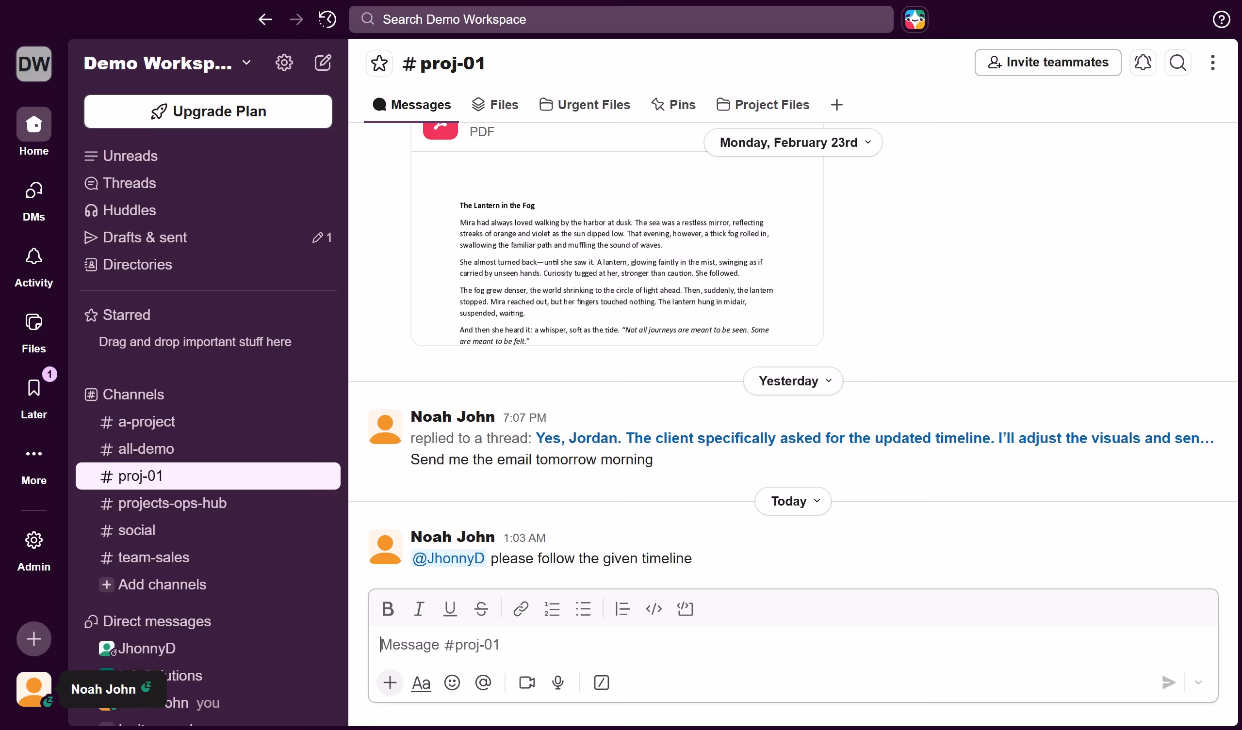 How to select keyboard layout as an admin in Slack