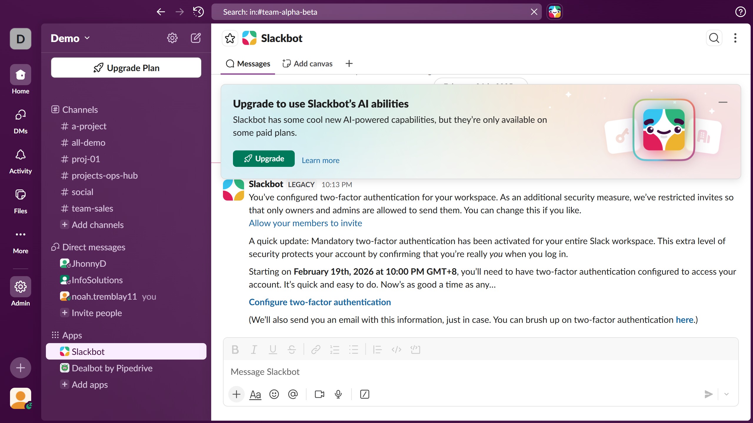 How to remove automatic desktop sign out in Slack