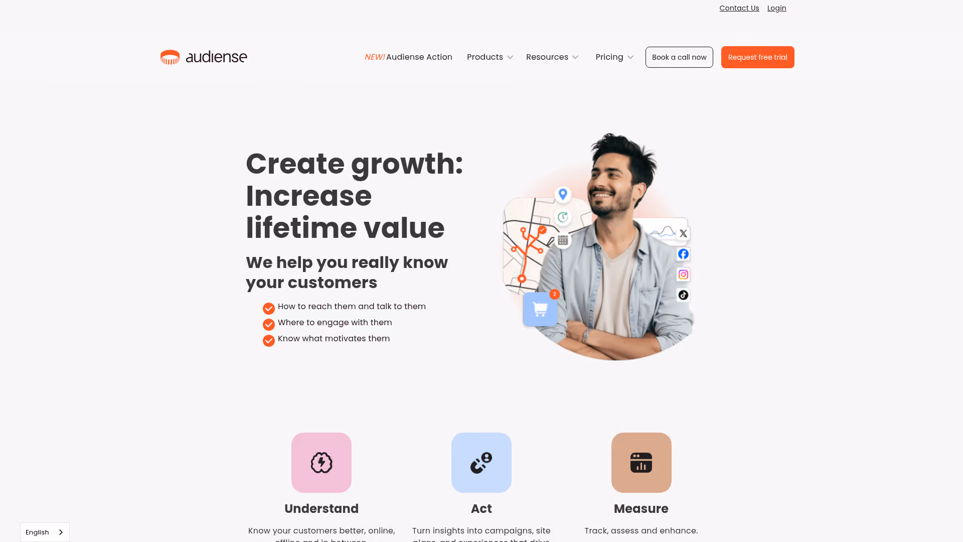 Audiense homepage