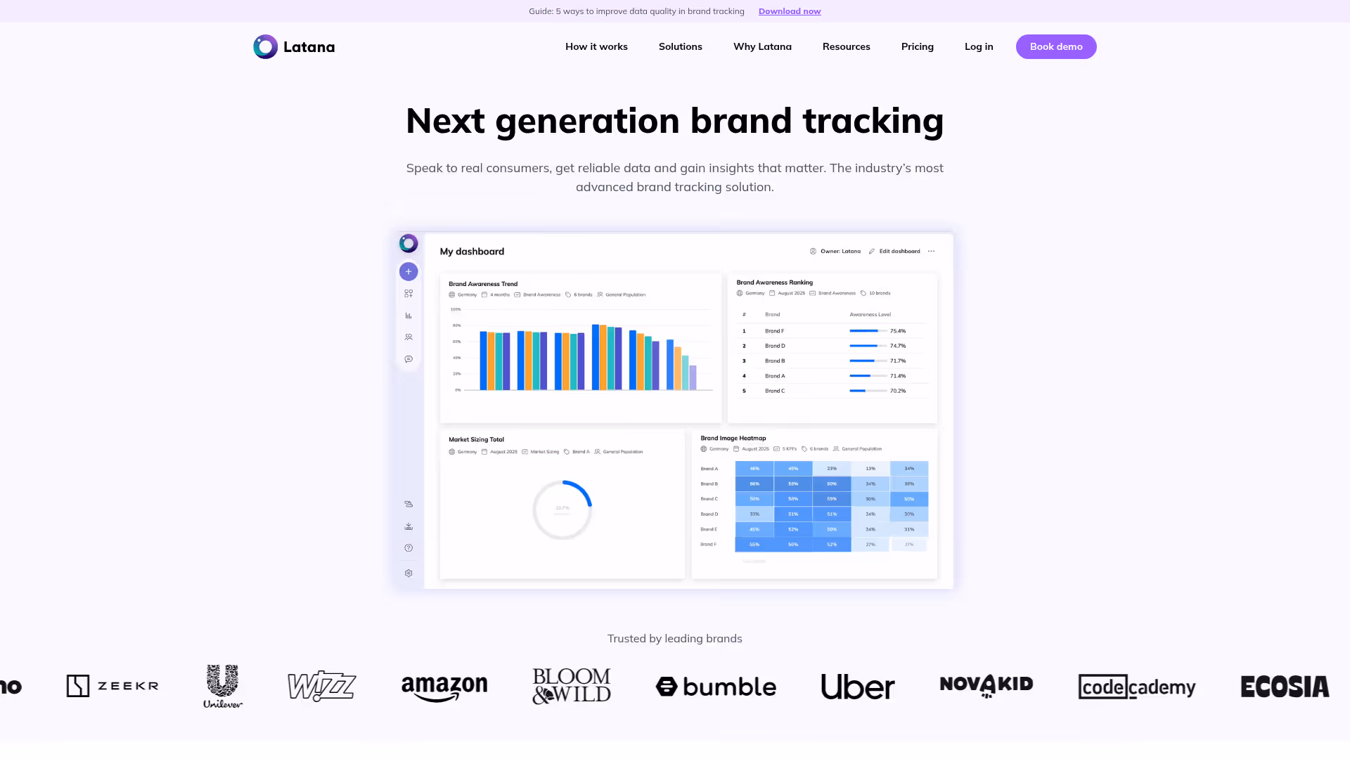 Latana homepage