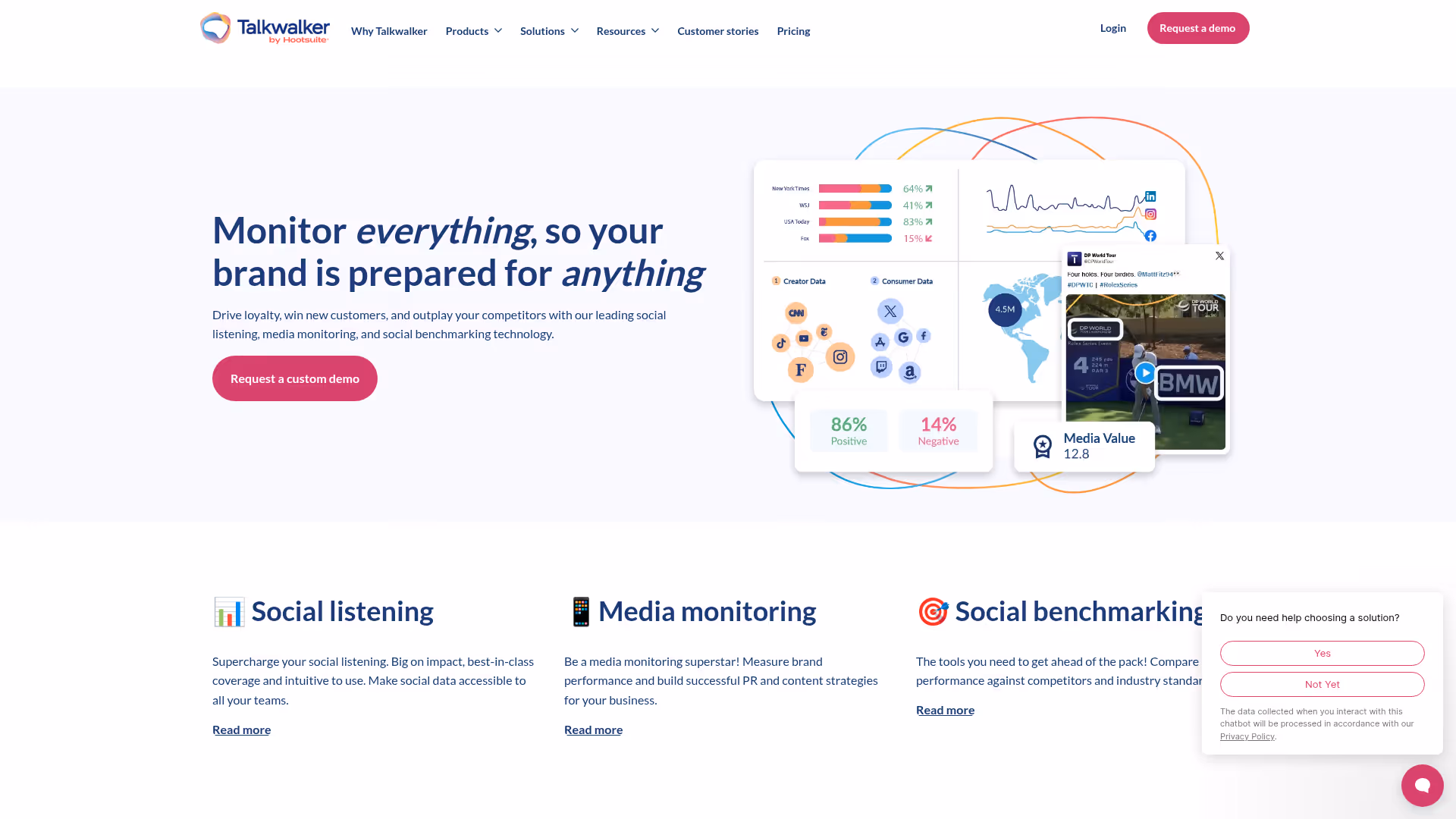 Talkwalker homepage