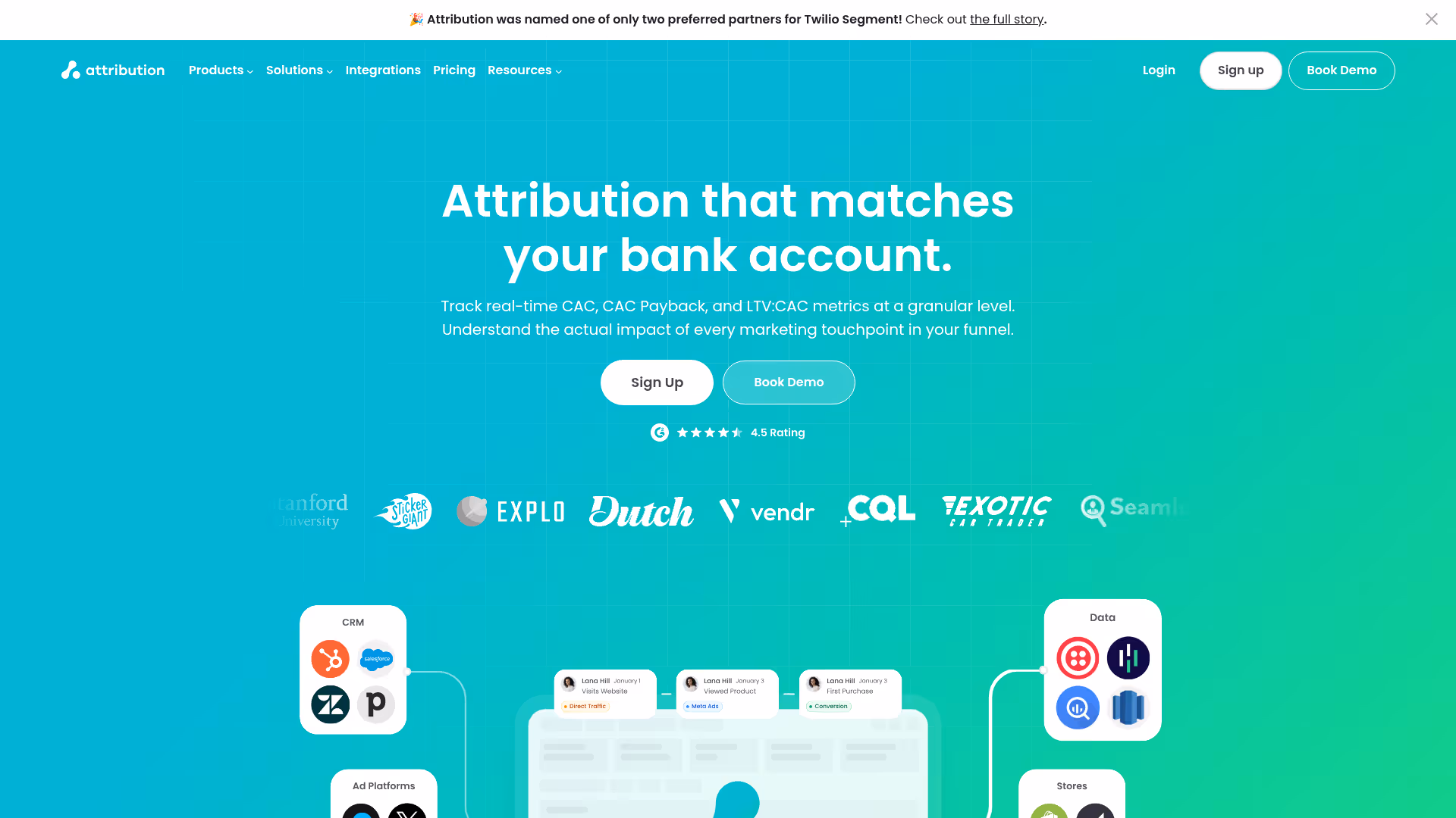 Attribution homepage