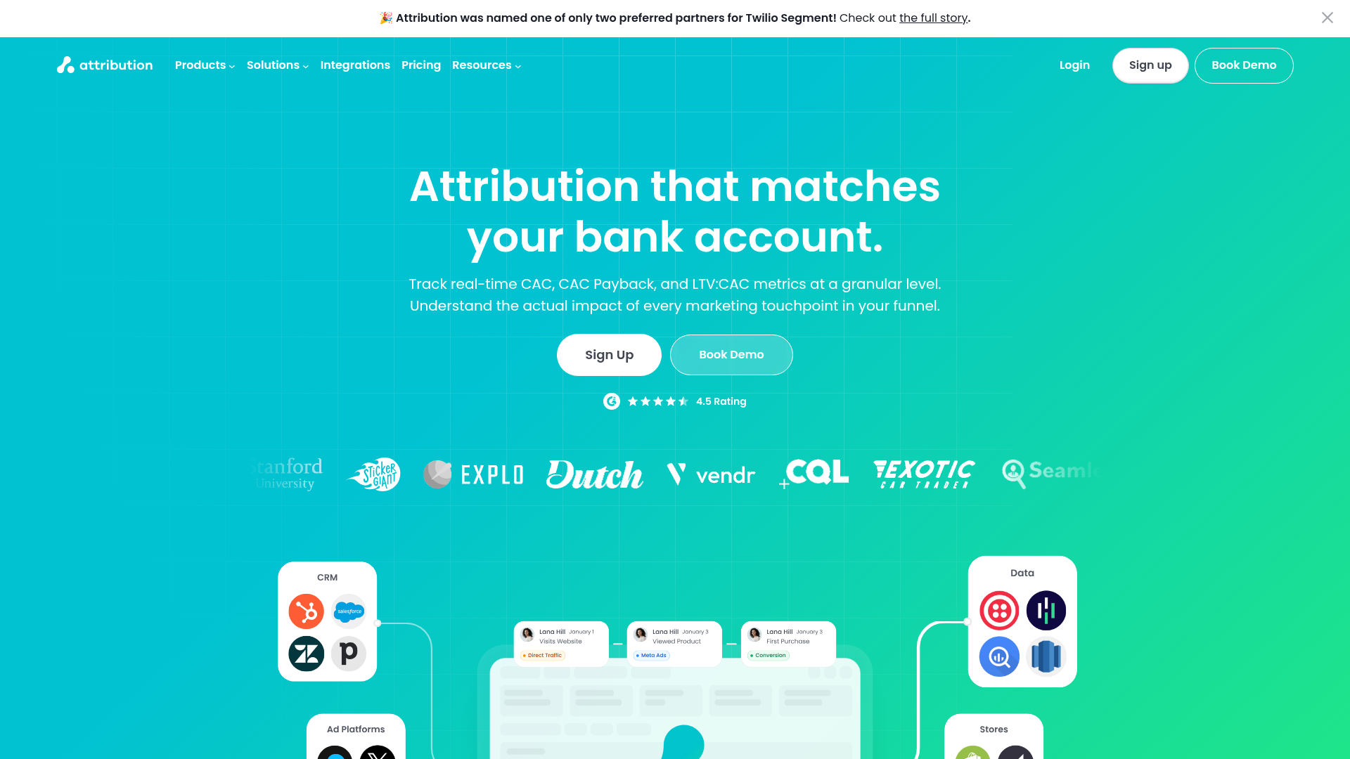 Attribution homepage