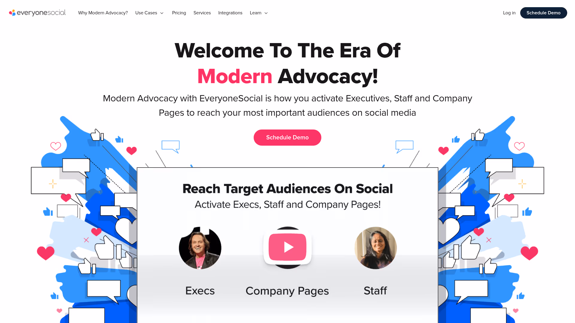 EveryoneSocial homepage
