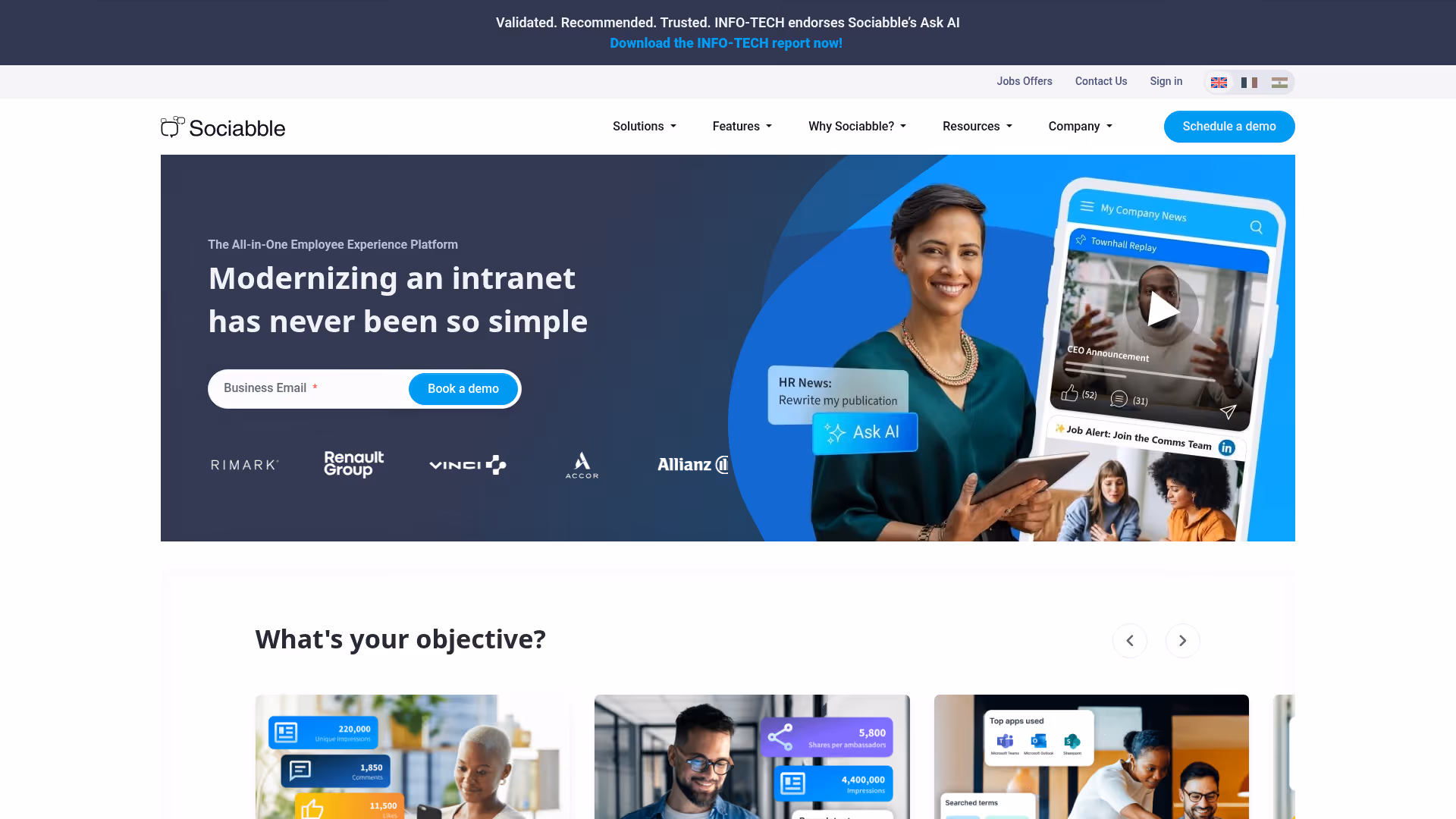 Sociabble homepage