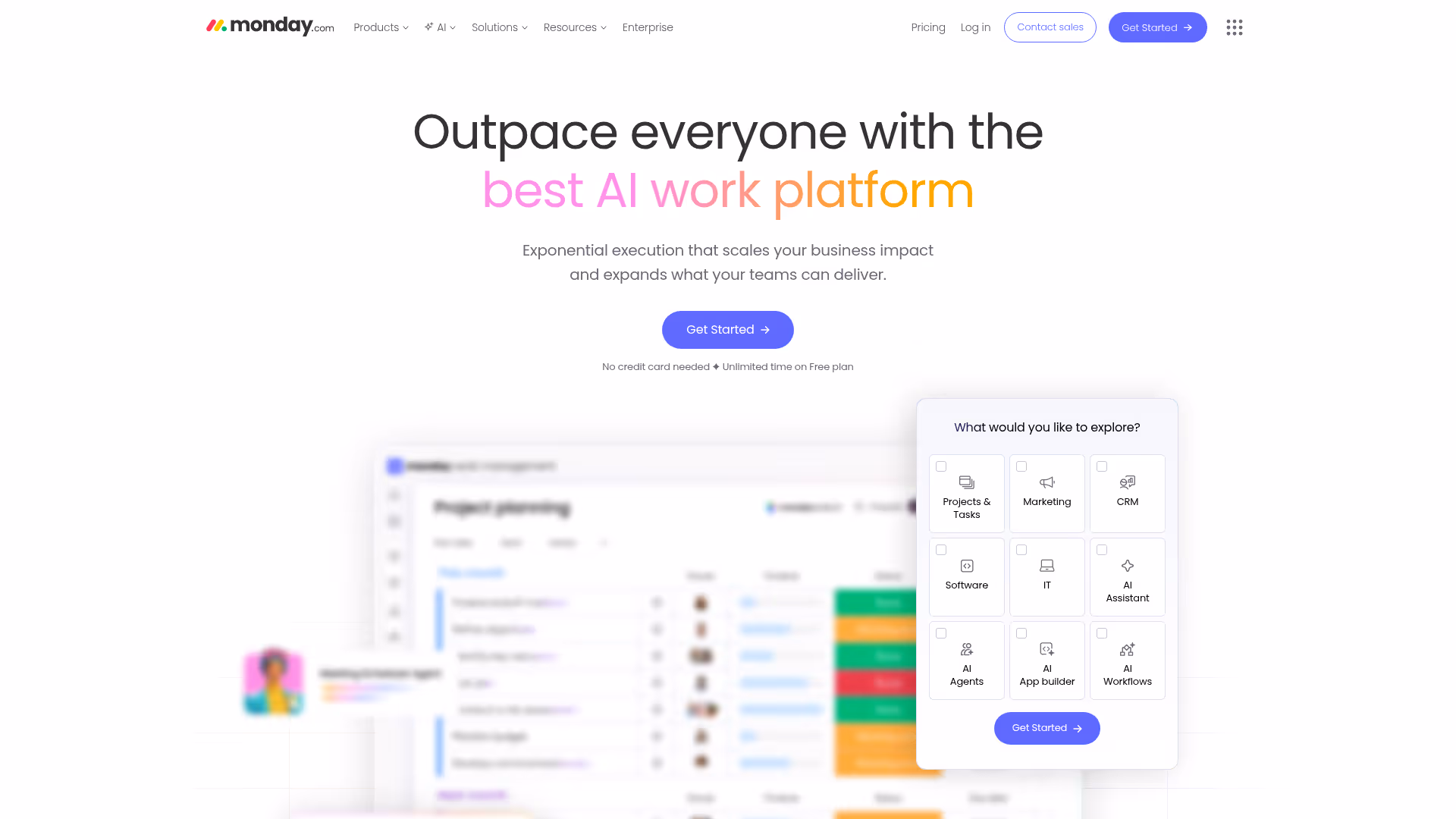 monday.com homepage