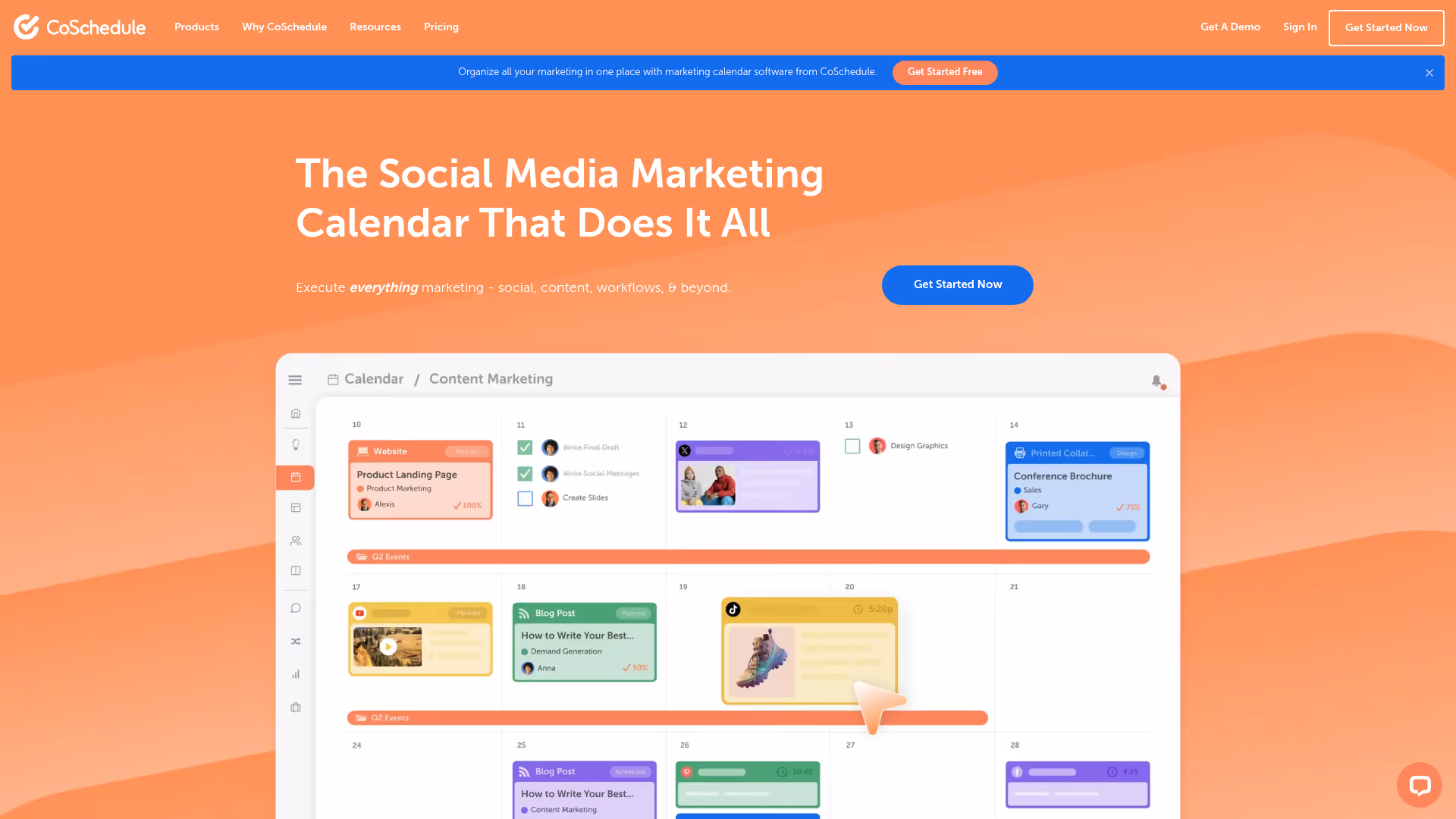 CoSchedule homepage