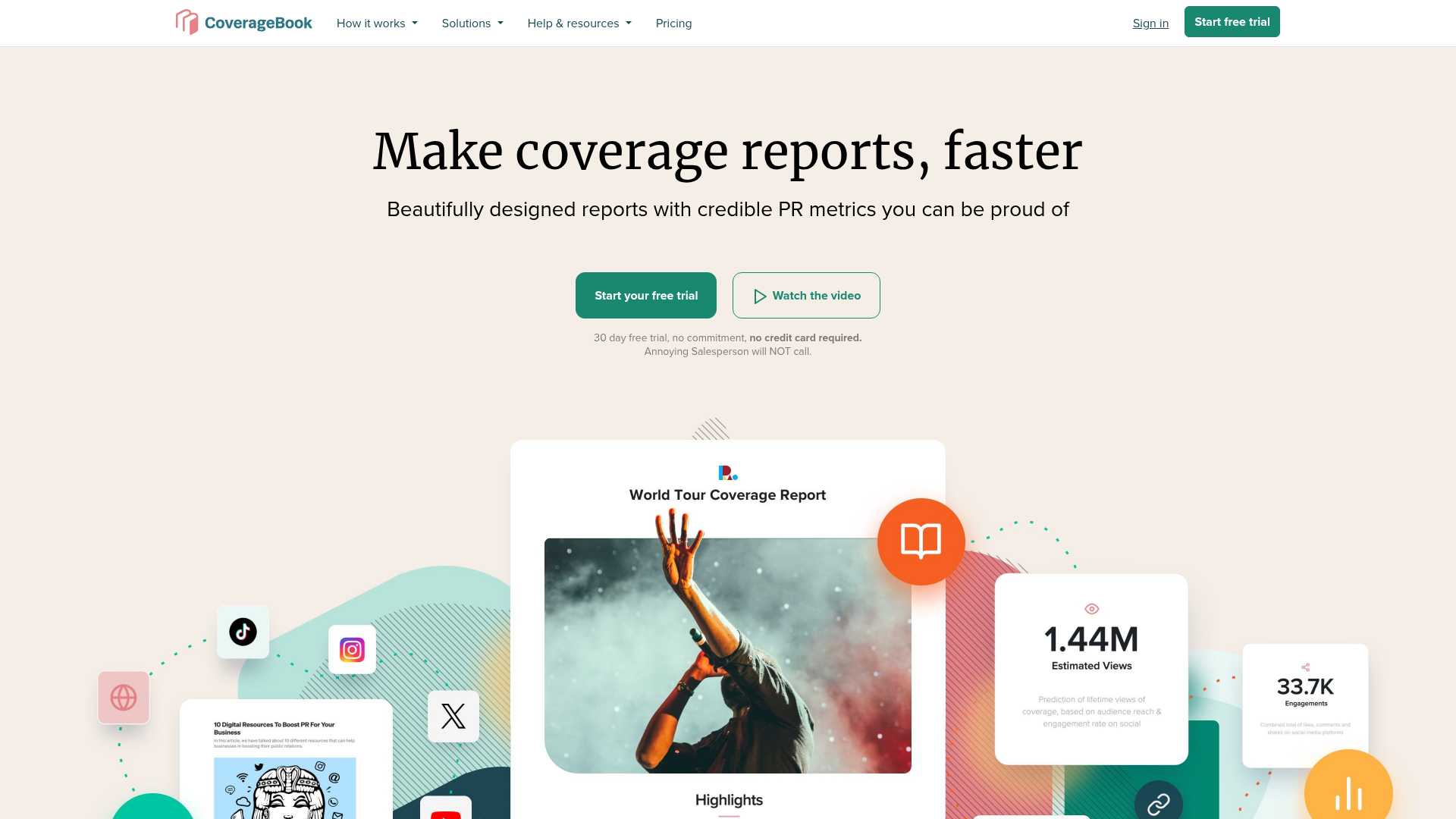 CoverageBook homepage