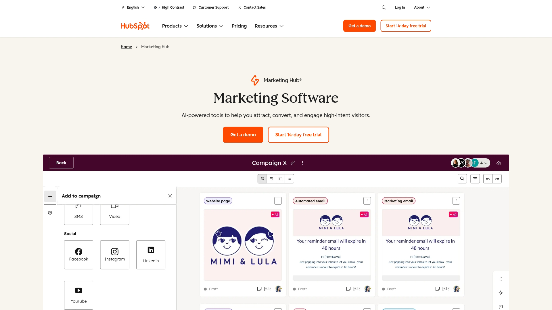 2. HubSpot Marketing Hub 2. HubSpot Marketing Hub