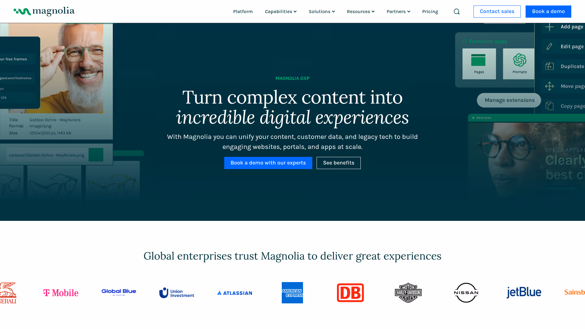 Magnolia homepage