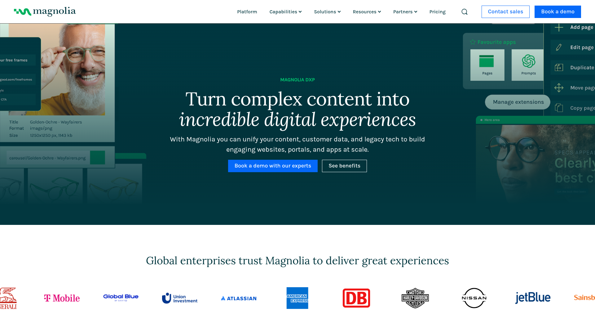 Magnolia homepage