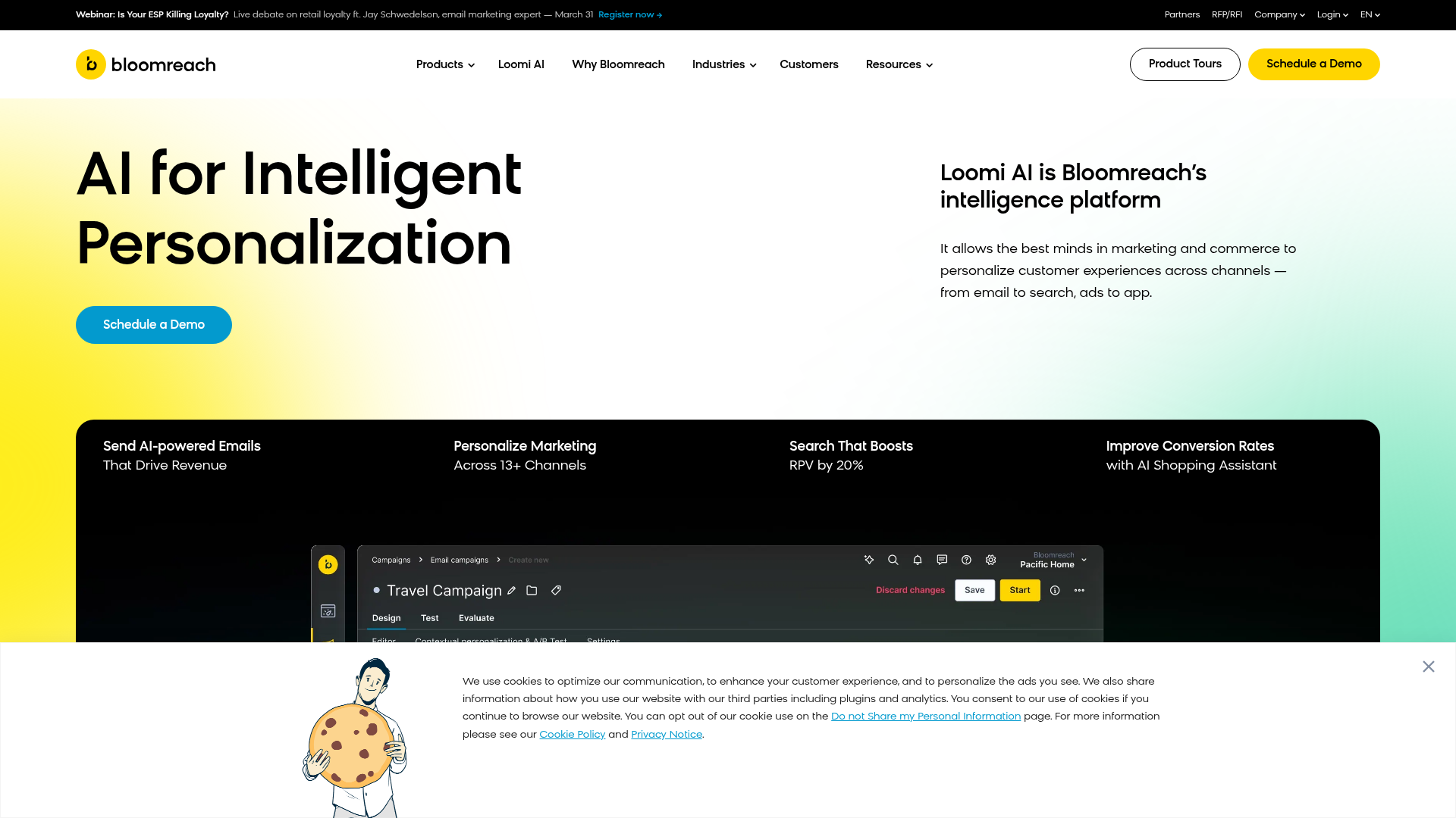 Bloomreach homepage
