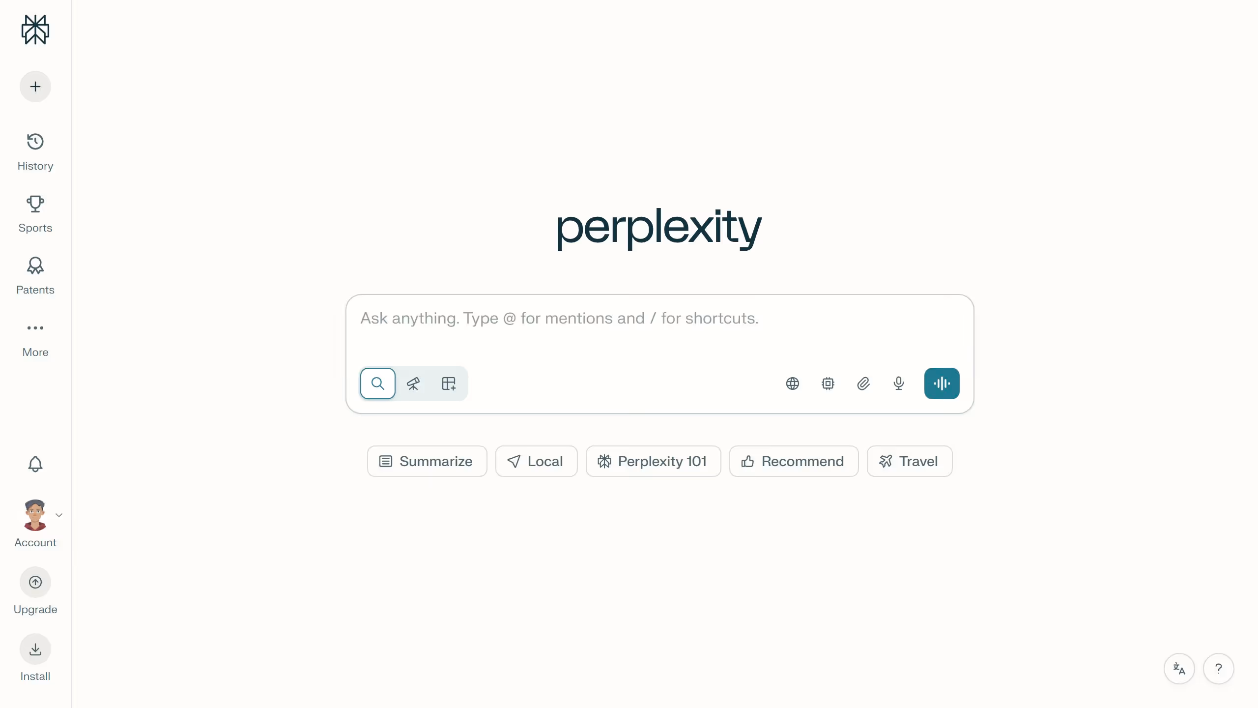 How to hide Sports in the sidebar in Perplexity