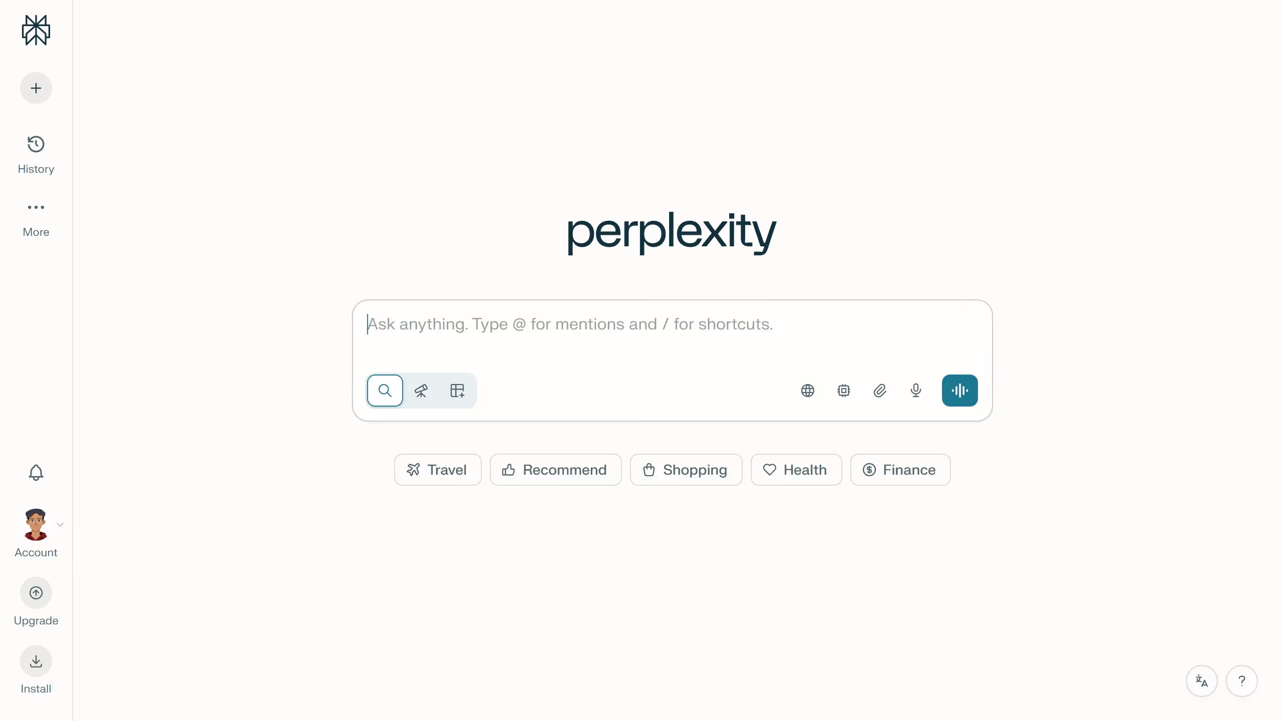 How to turn on assistant browsing in Perplexity