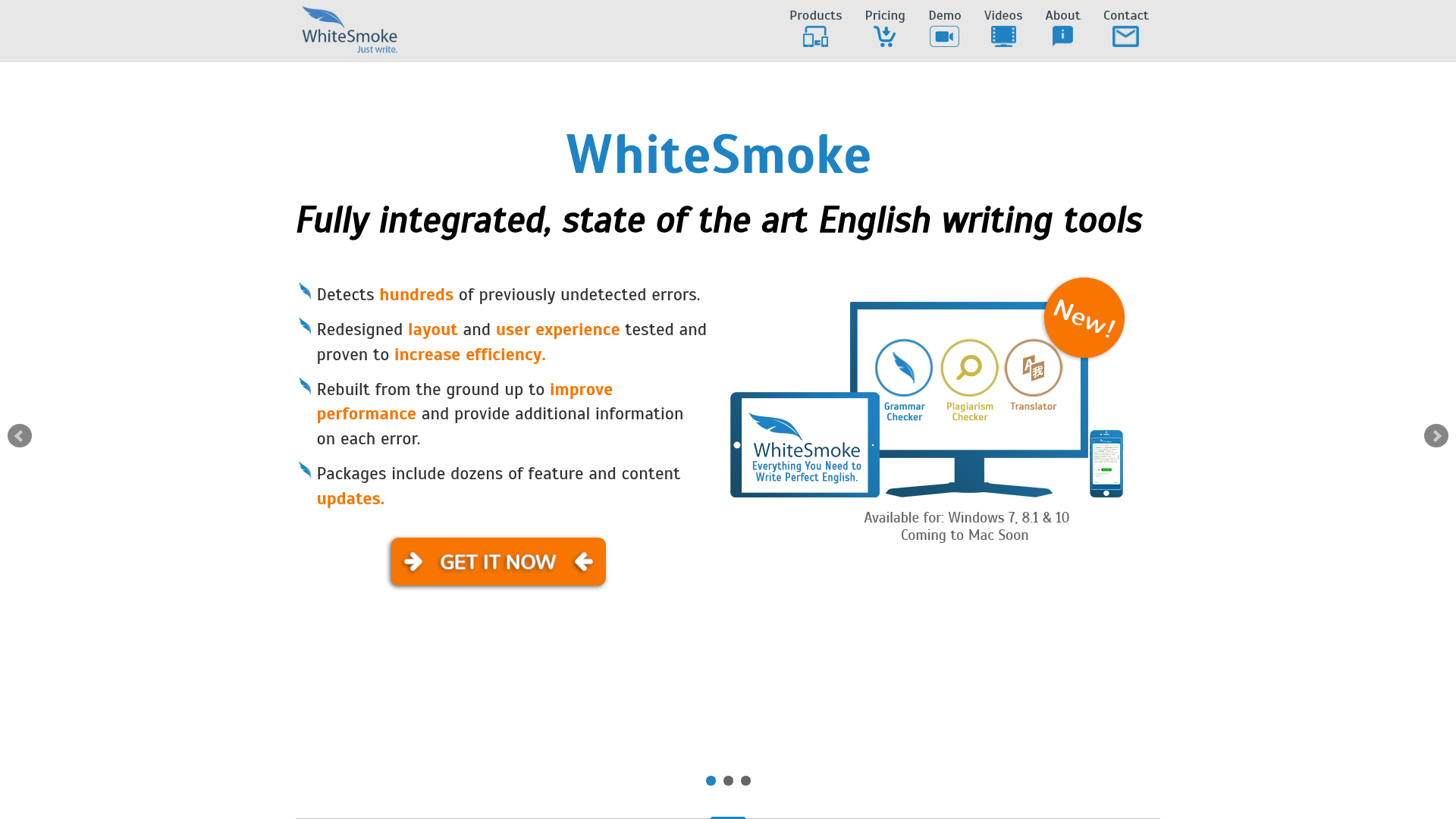 WhiteSmoke homepage