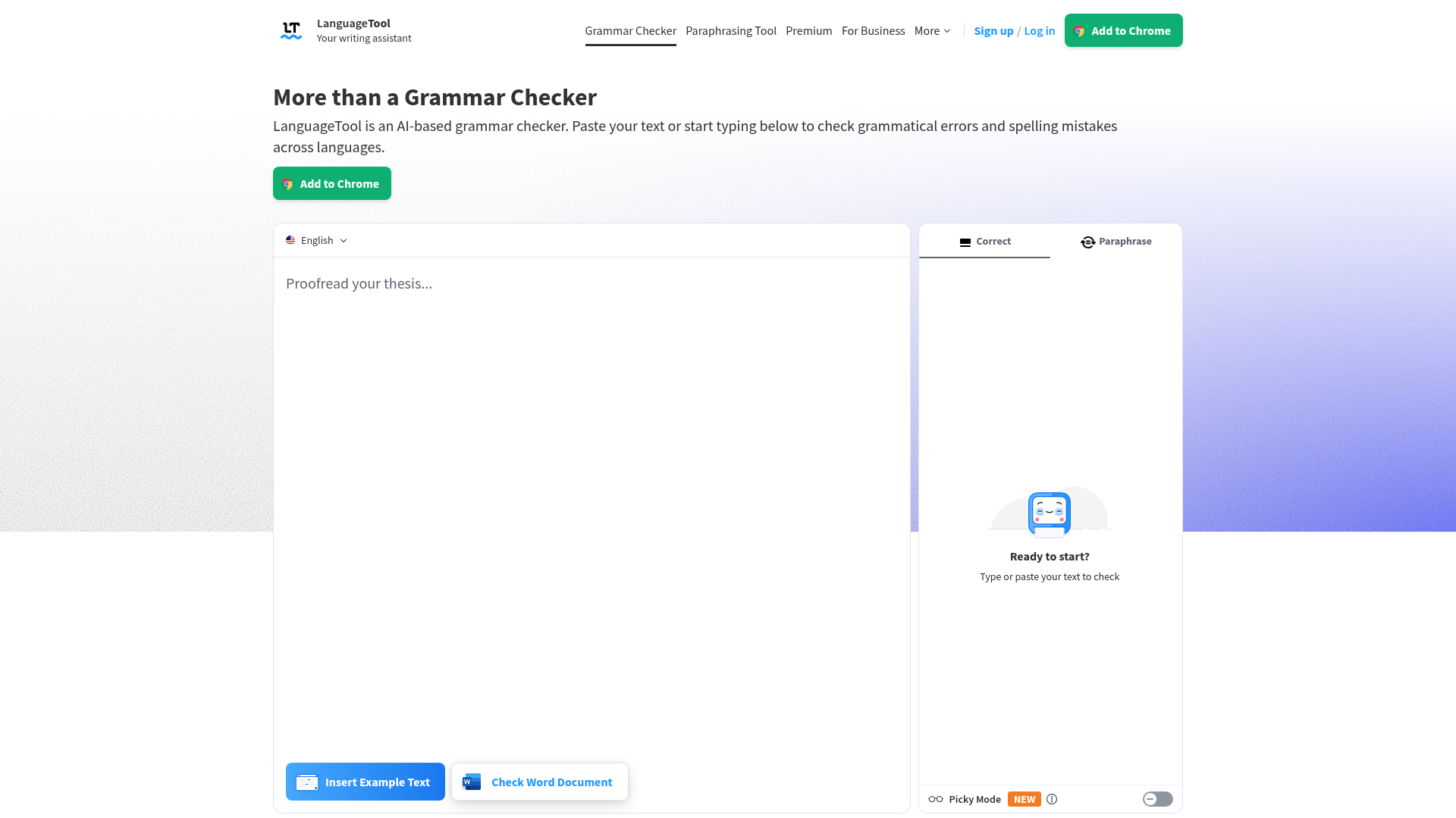 LanguageTool homepage