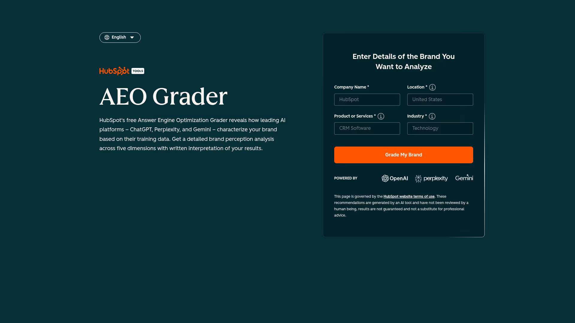 11. HubSpot AEO Grader 11. HubSpot AEO Grader