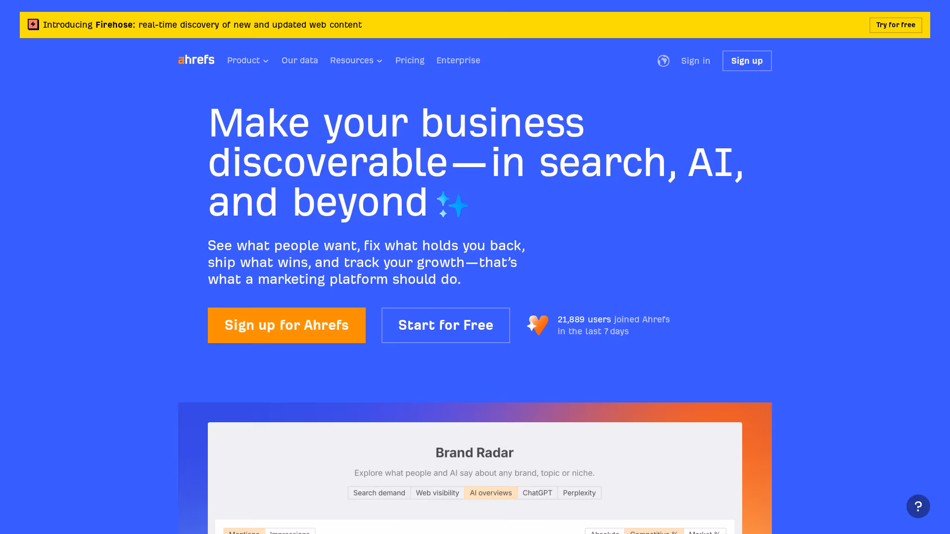 5. Ahrefs Brand Radar 5. Ahrefs Brand Radar