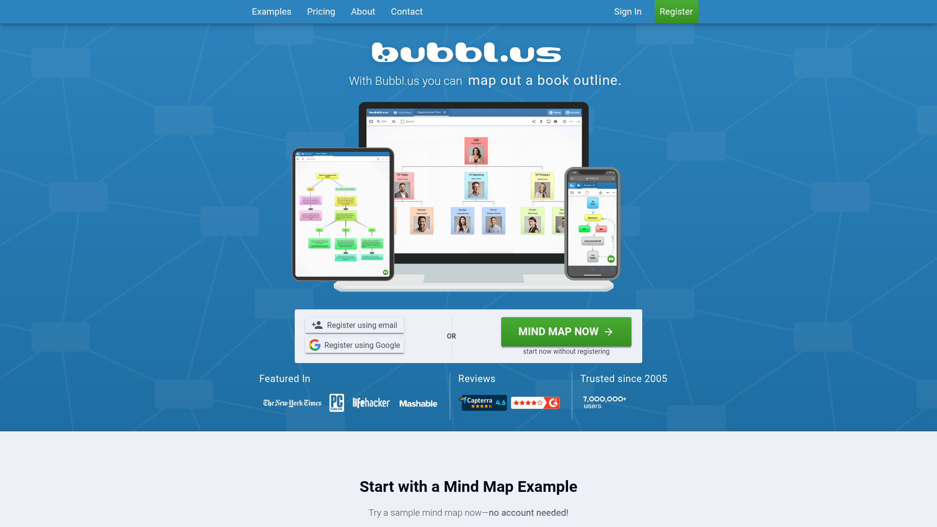 Bubbl.us homepage